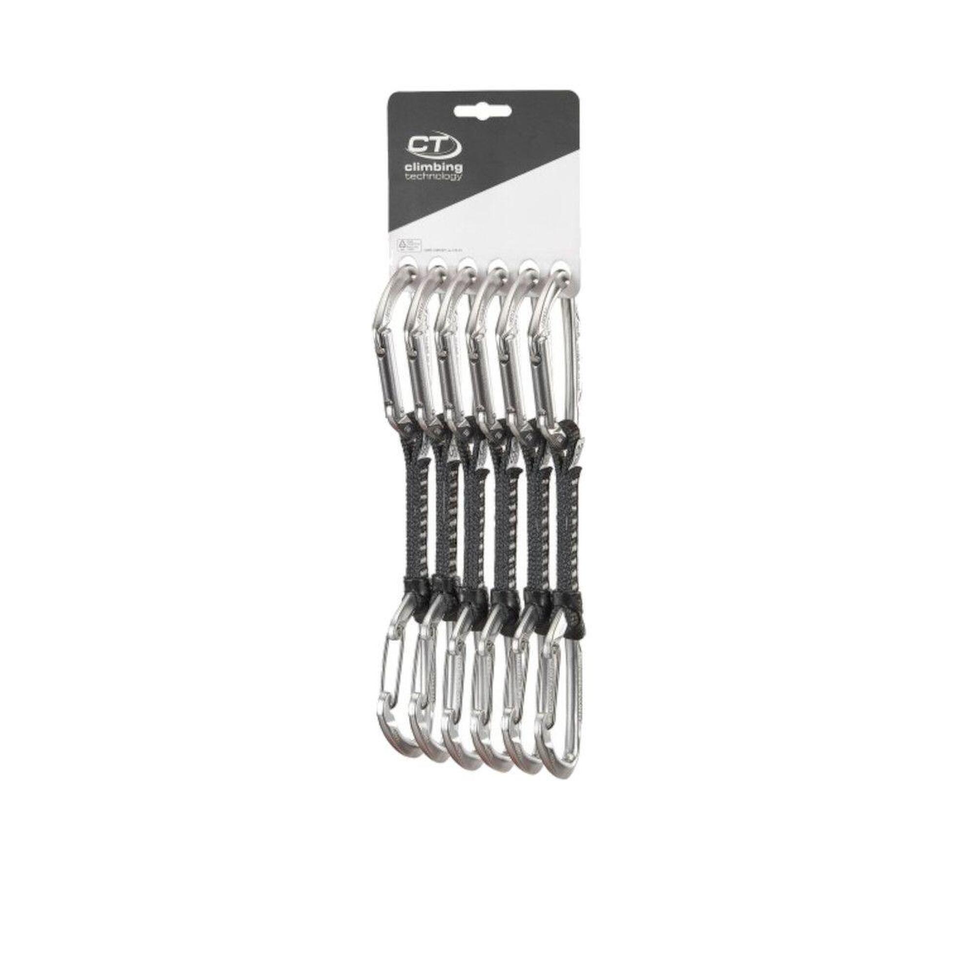 Ekspresy wspinaczkowe Climbing Technology Lime Set M-UL 12 cm 6-Pack - silver