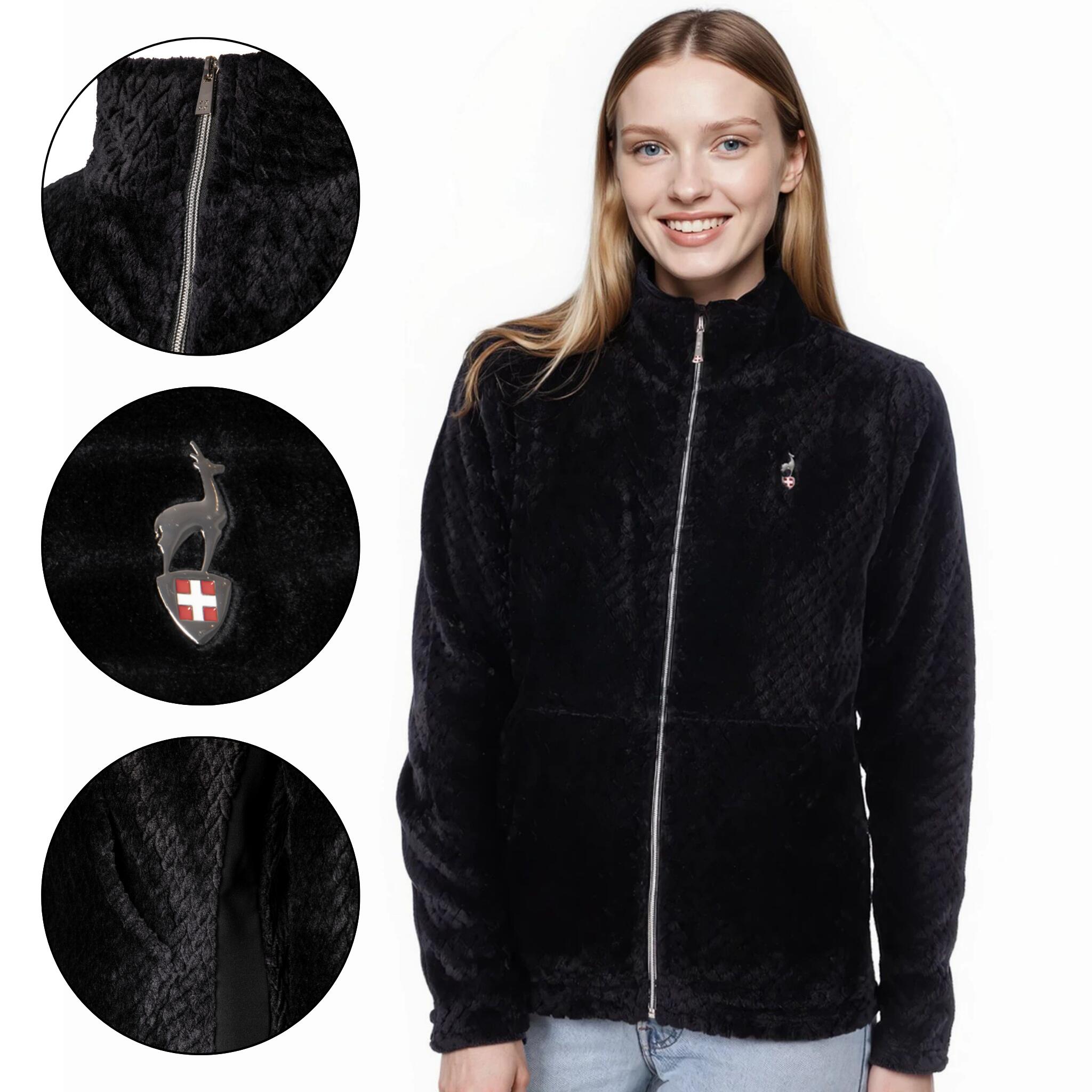 Bluza polarowa damska AULP BECCO Rozpinana z kołnierzem