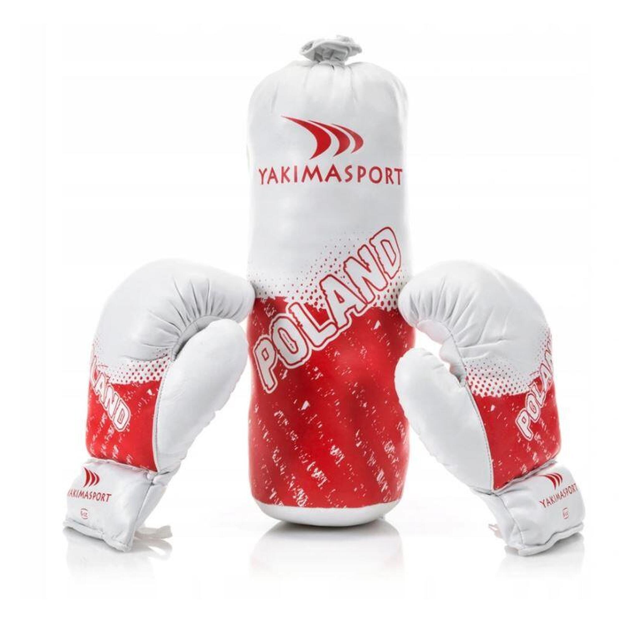 Zestaw bokserski dla dzieci Yakimasport worek + rękawice 3-8lat II Gatunek