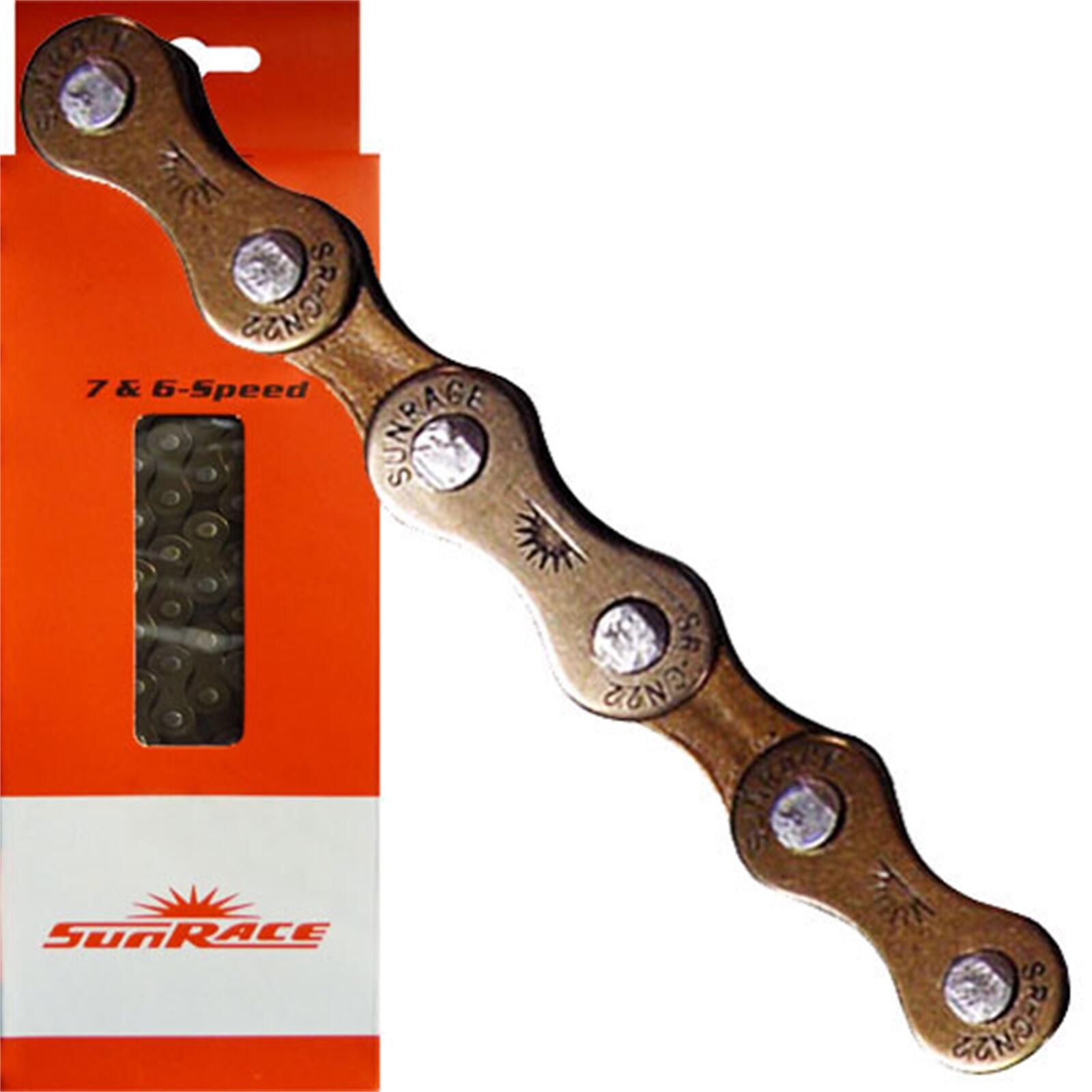 Łańcuch Rowerowy 5/6 Prędkości Cnm22 Ih Dacromet 112 Ogniwa - Czarny