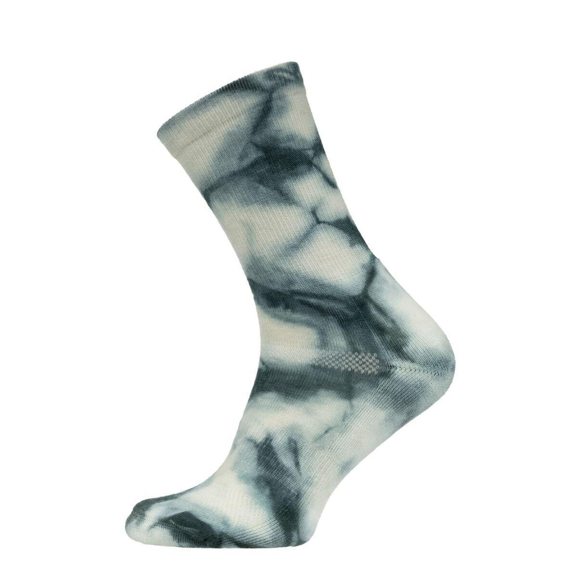 Skarpety Trekkingowe Na Giean Medium Weight Tie-Dyed Crew Monochrome