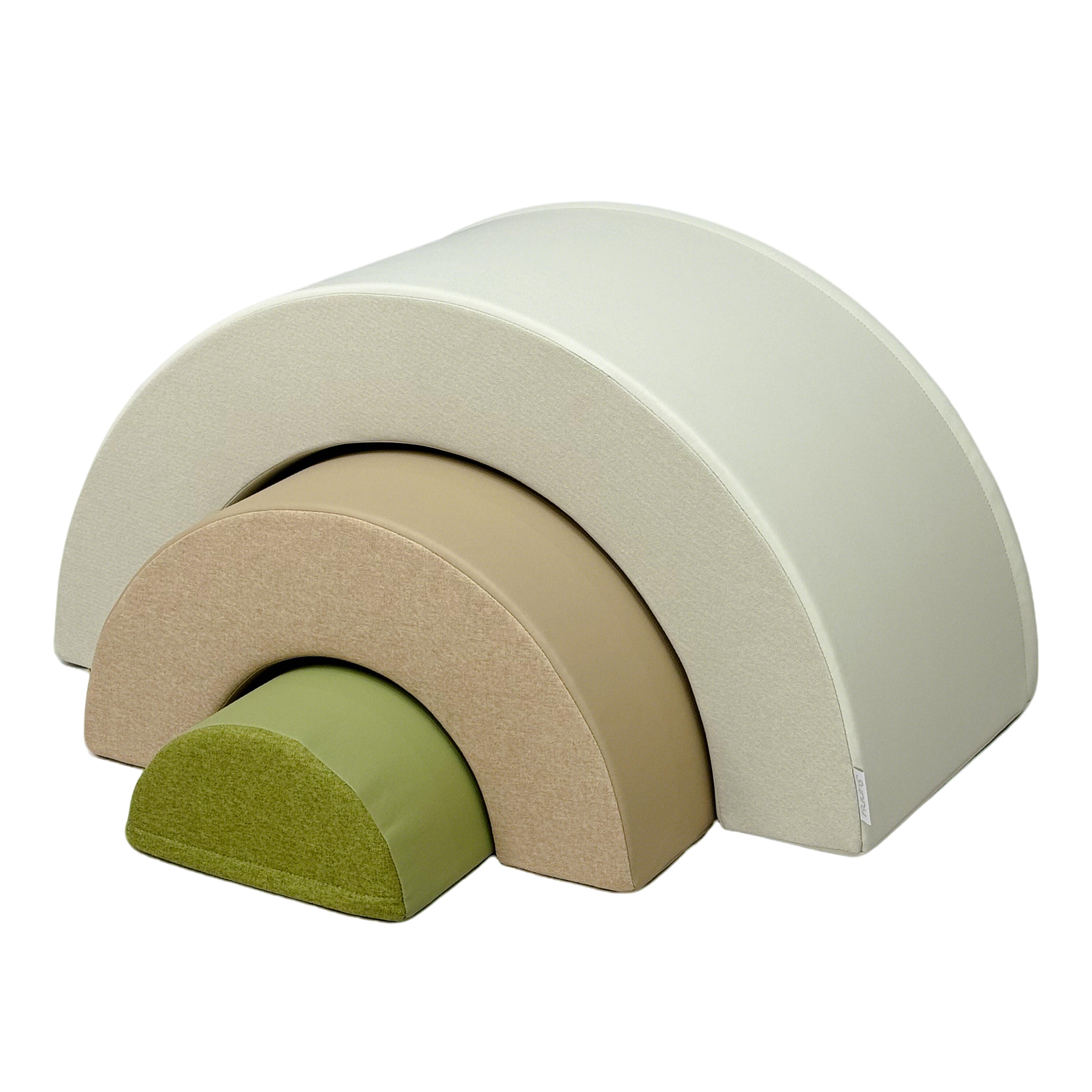 Piankowe Klocki dla Dzieci, Sunny Seli Tecza, 3 sztuki, Bezowe