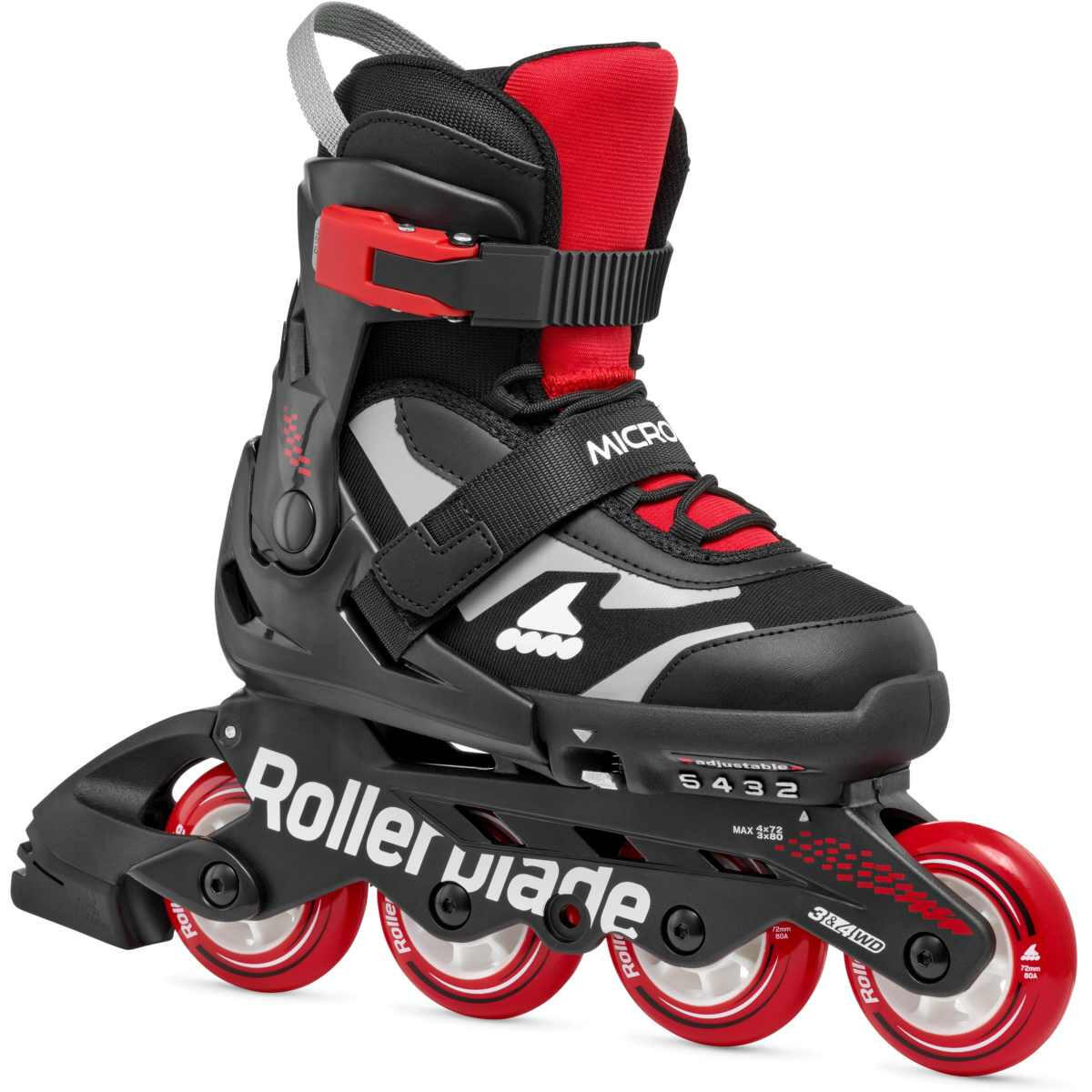 Rolki Rollerblade Microblade Black Red Fitness Rekreacja Dla dzieci