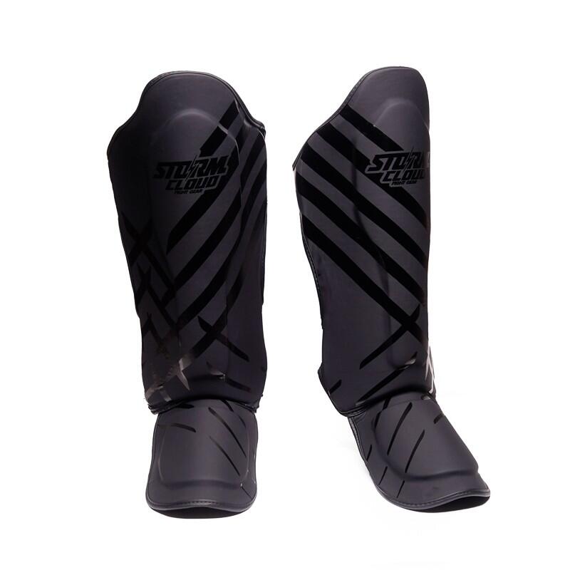 Ochraniacze na piszczele StormCloud Lynx Czarno-Czarne S