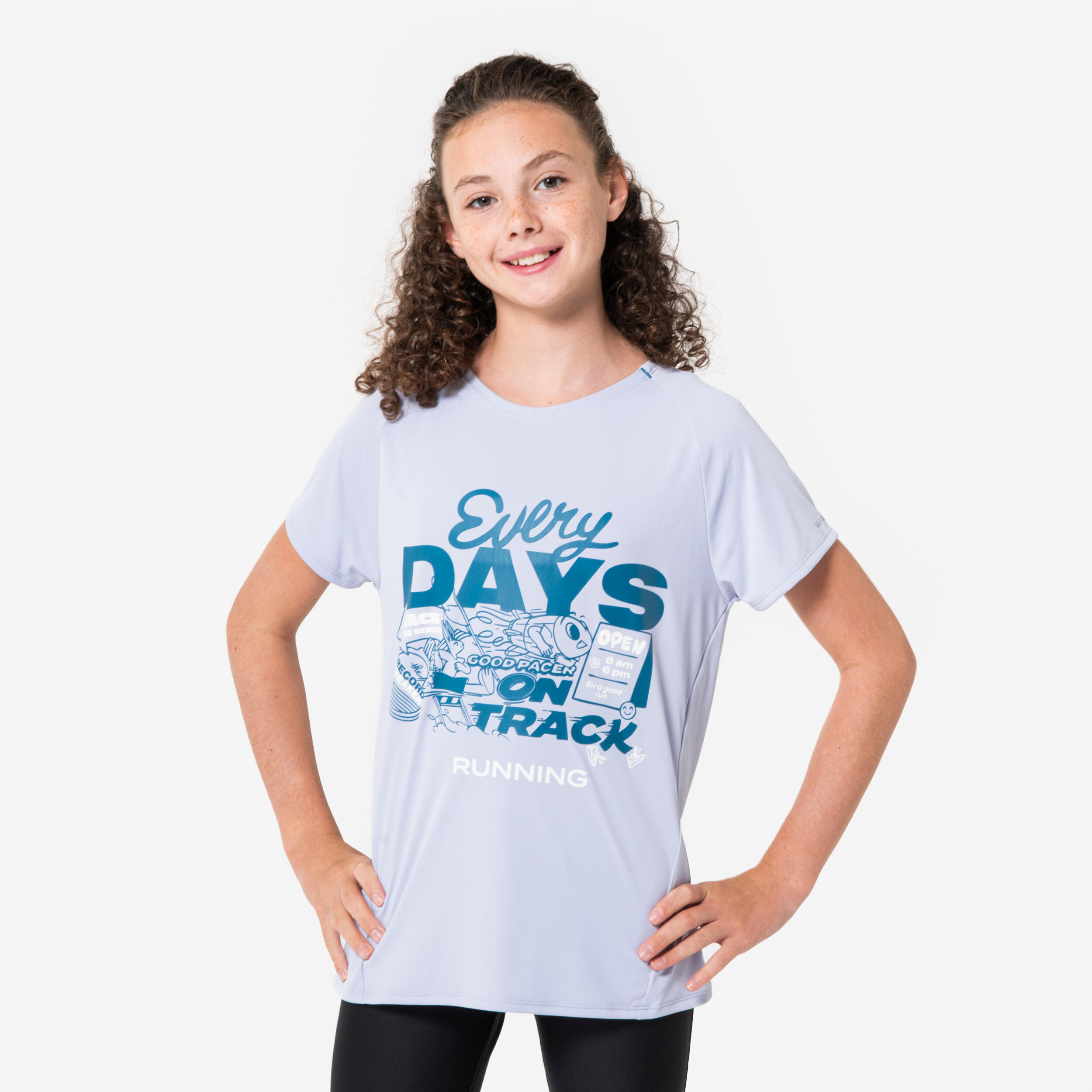 Koszulka do biegania dziecięca Kiprun Dry+ 500