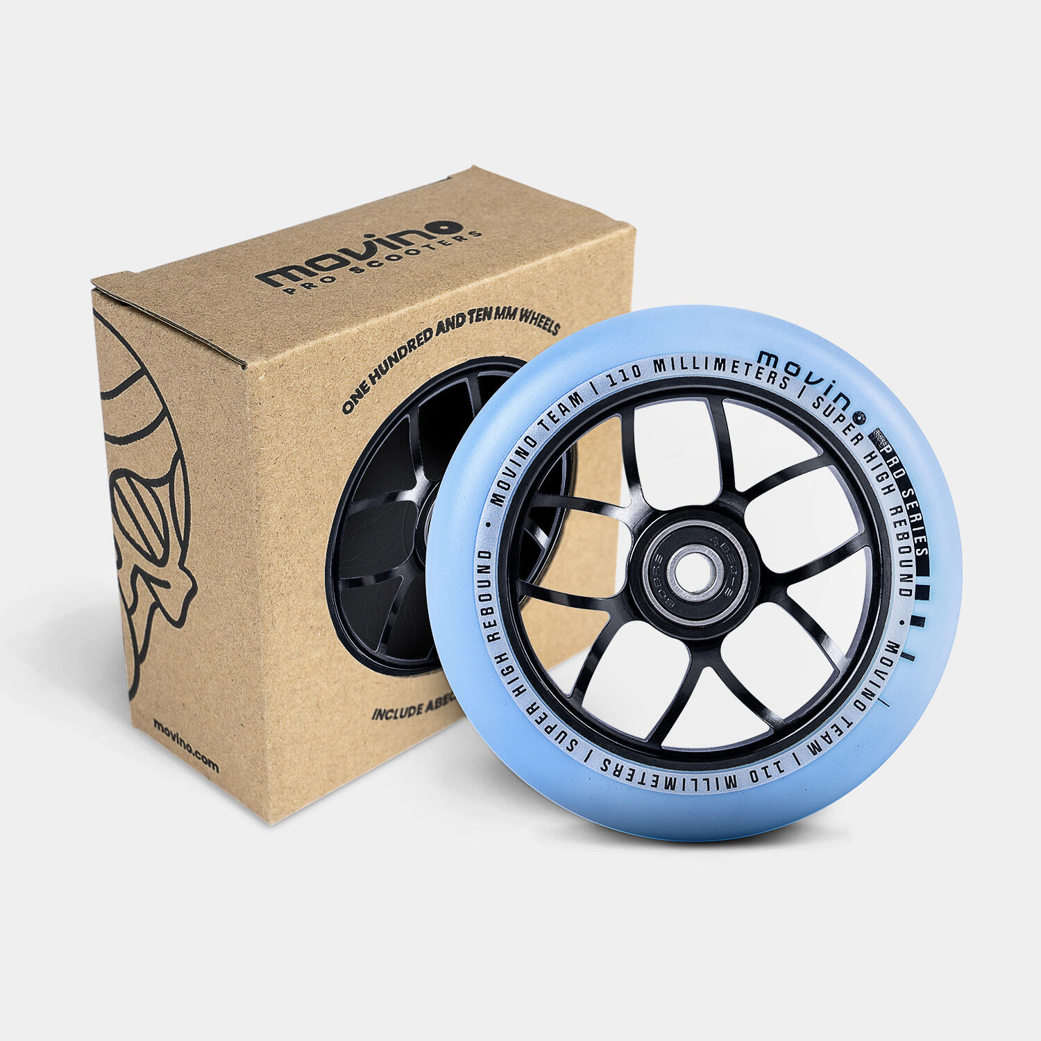 Kółka do hulajnogi wyczynowej Movino TEAM PRO Spoked 110 mm (blue)