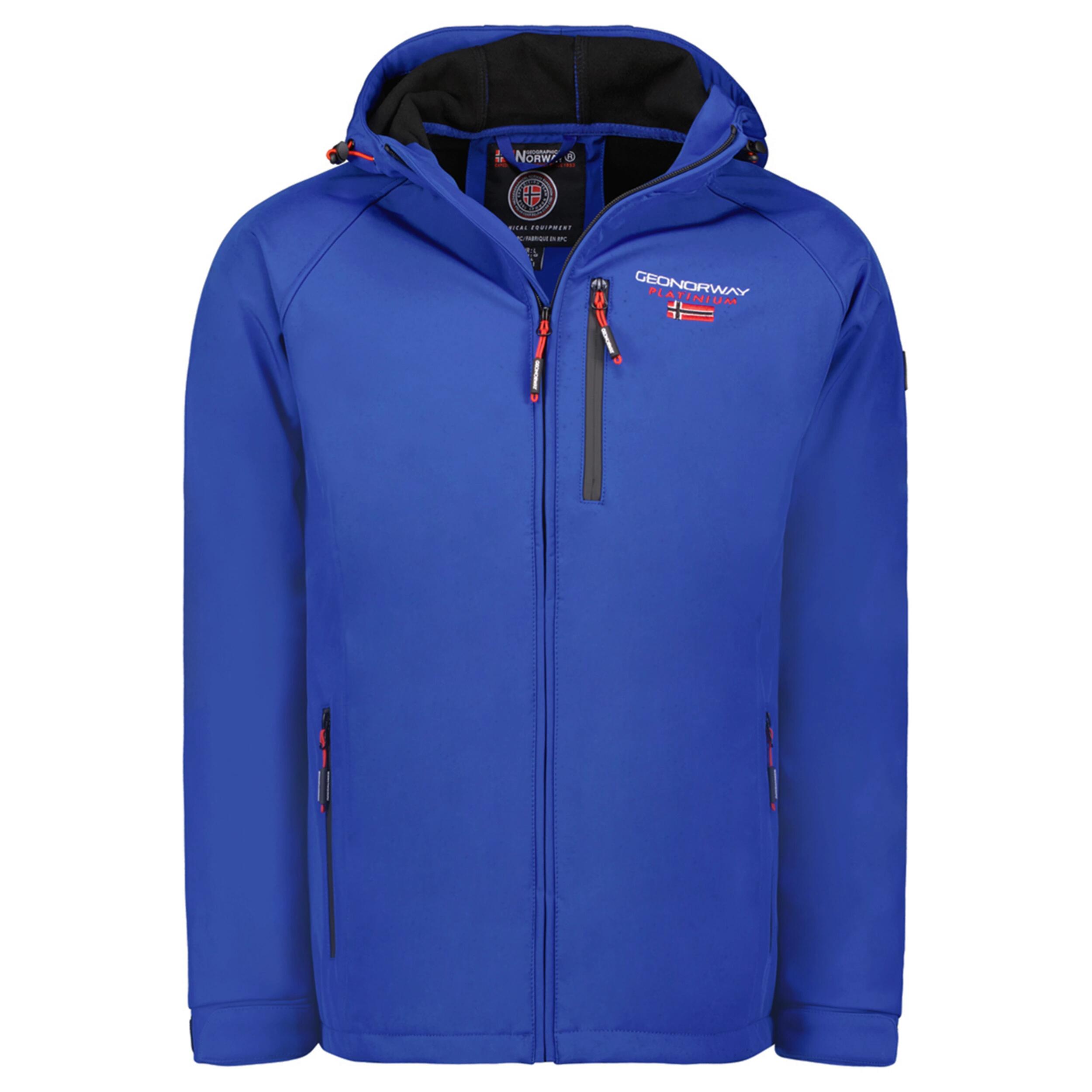 Geographical Norway TAKITO Softshell męski MEN 009, błękit królewski.