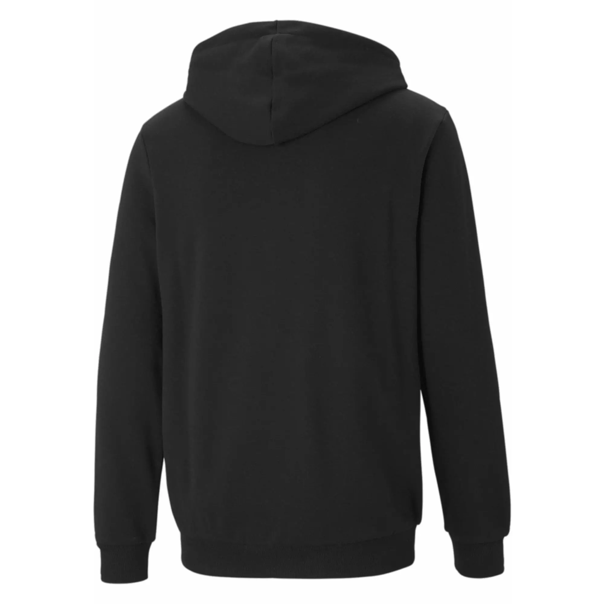 Męska rozpinana bluza z kapturem z małym logo Essentials PUMA Black