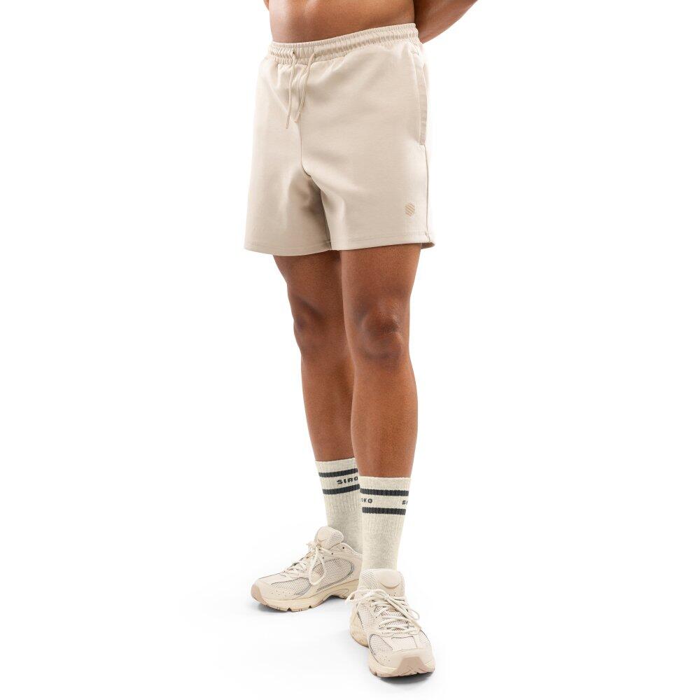 Męskie bawełniane szorty treningowe Fitness Siroko Titan Sand