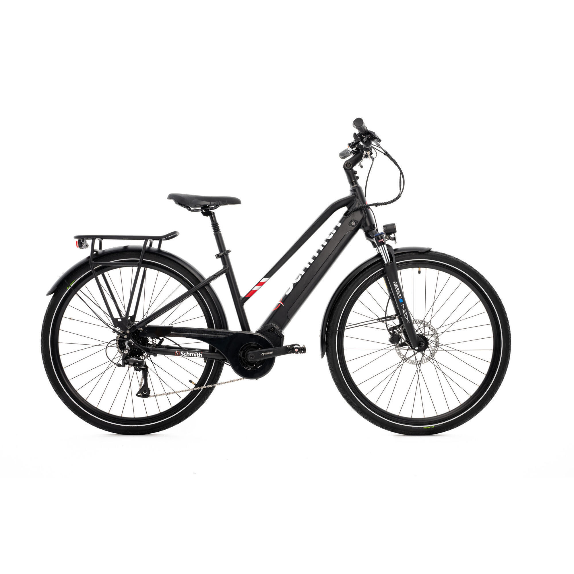 Rower elektryczny GERMINA trekkingowy 28 damski 90km silnik centralny