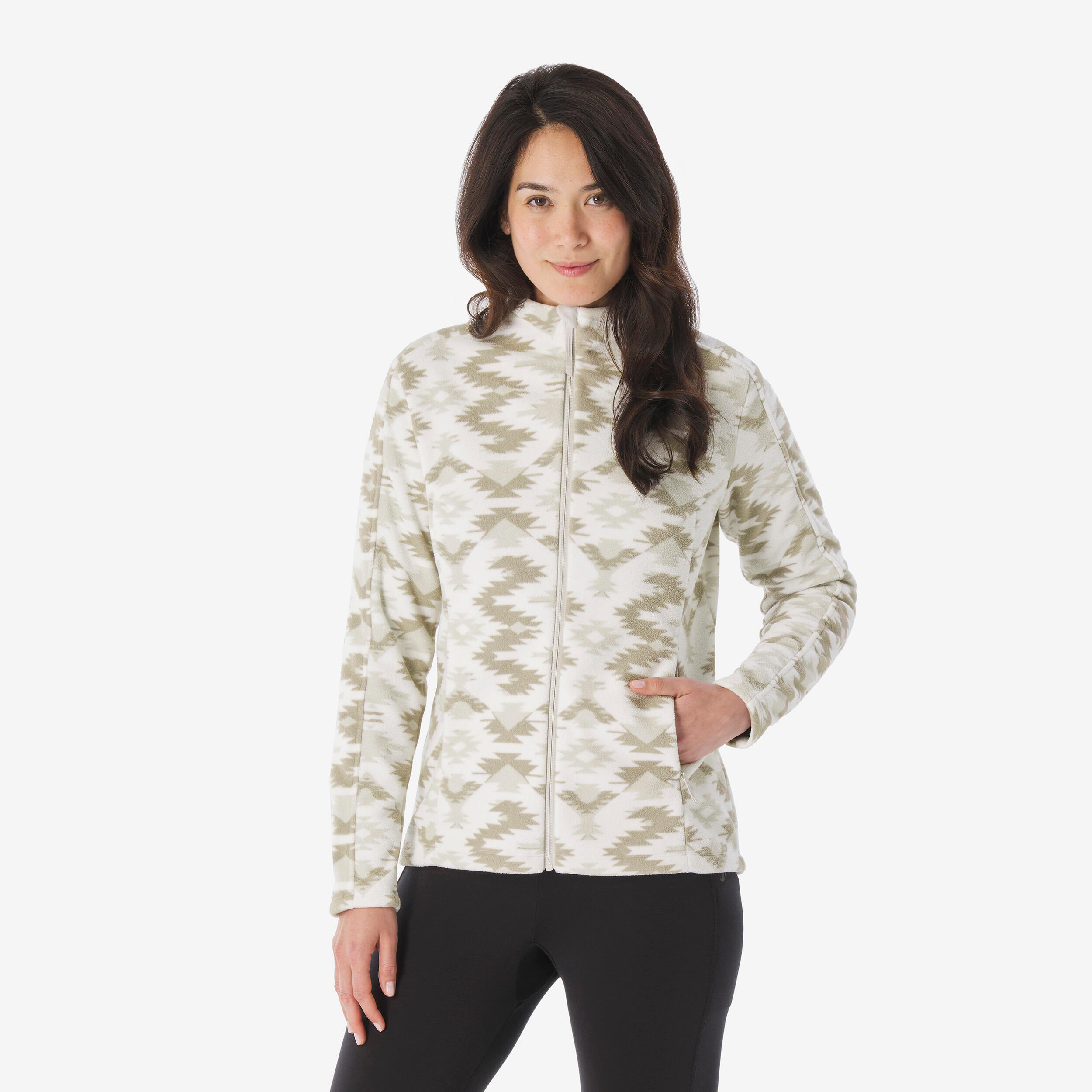 Polar turystyczny damski Quechua MH500 zamek