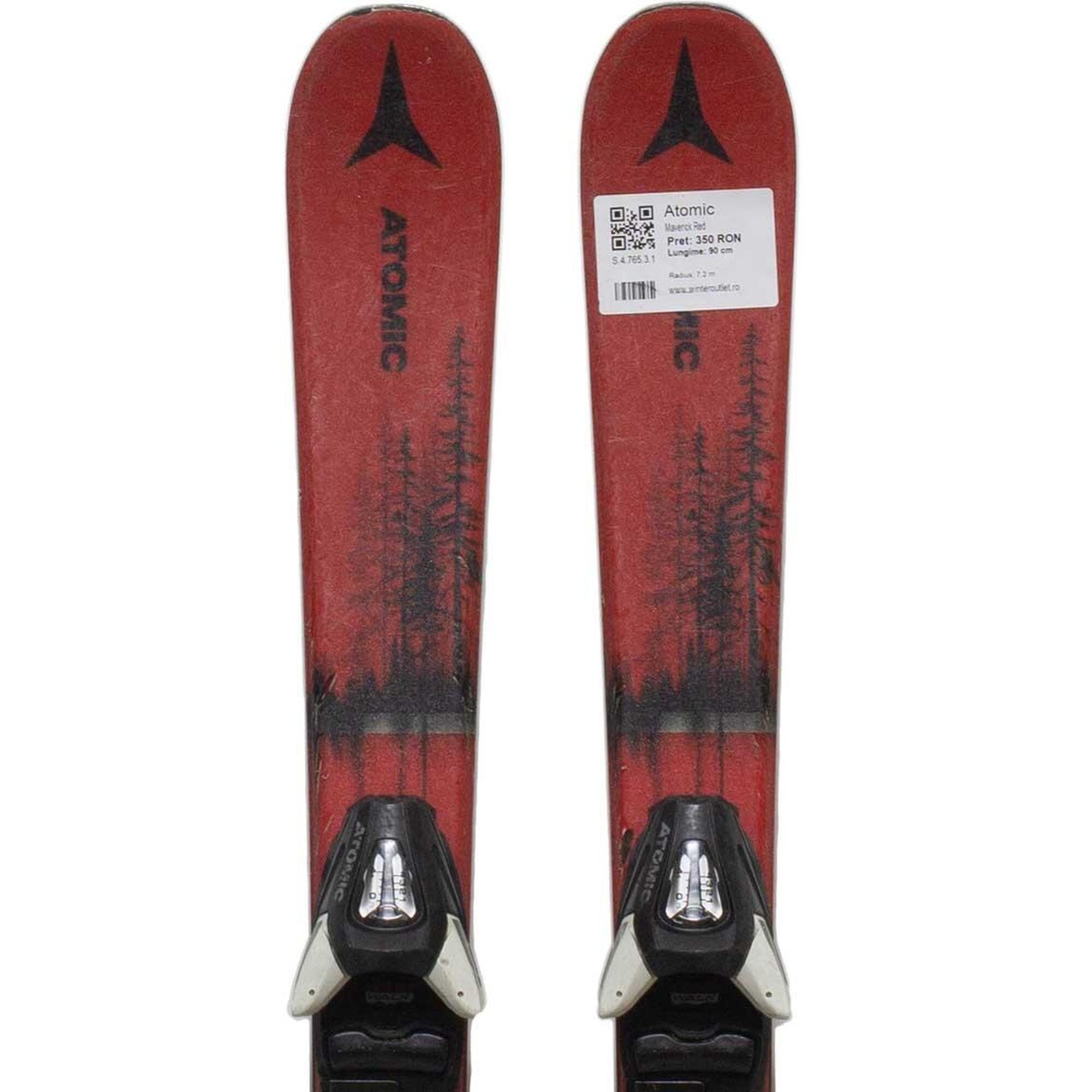 Second Life- Narty ATOMIC Maverick Red, 80 cm- Stan bardzo dobry