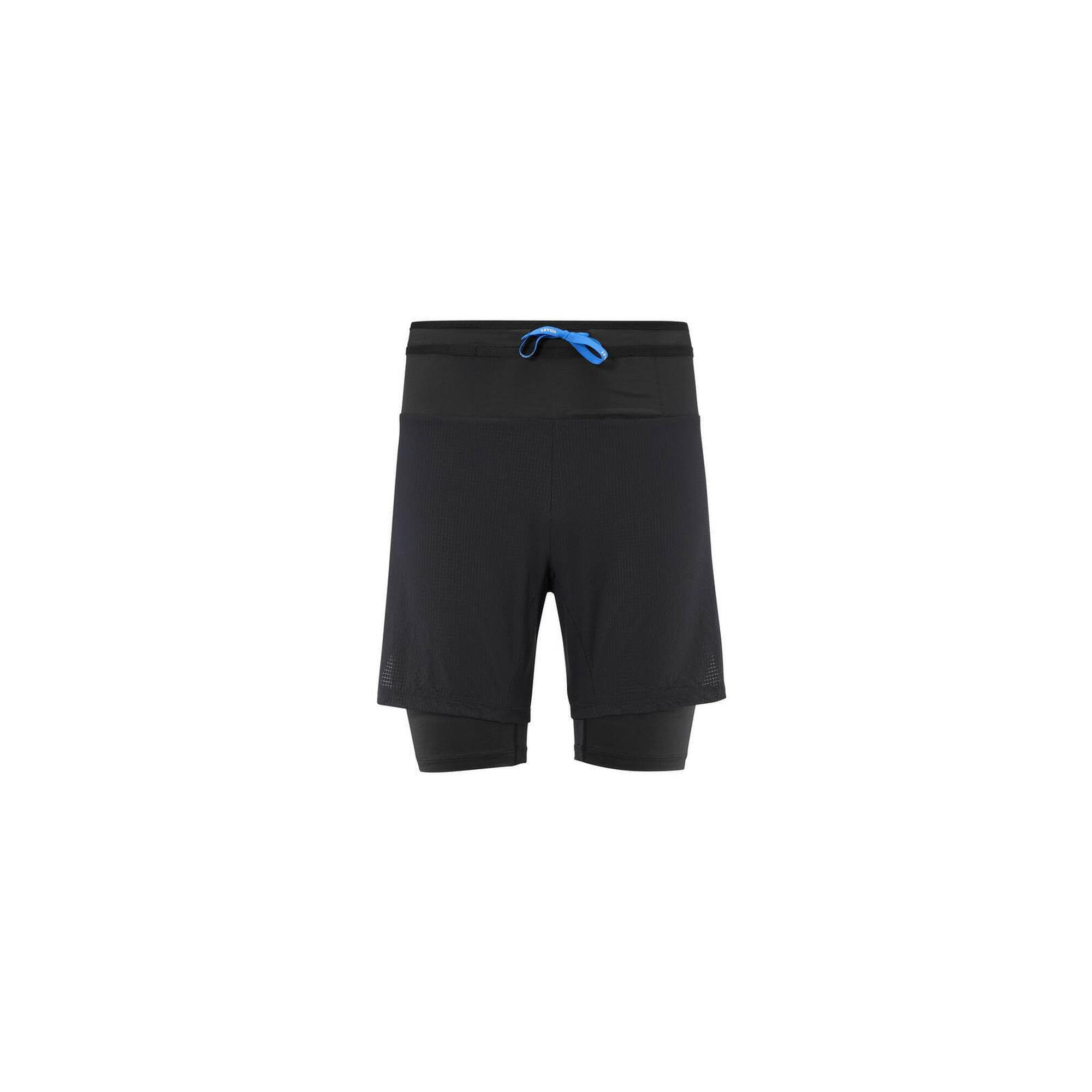 Spodenki do biegania męskie Millet Intense 2in1 Short M Czarny Active Fit