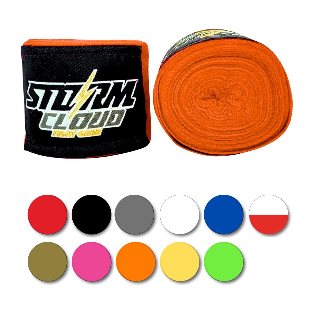 Owijki bokserskie, bandaże StormCloud HW 1 4m Pomarańczowy