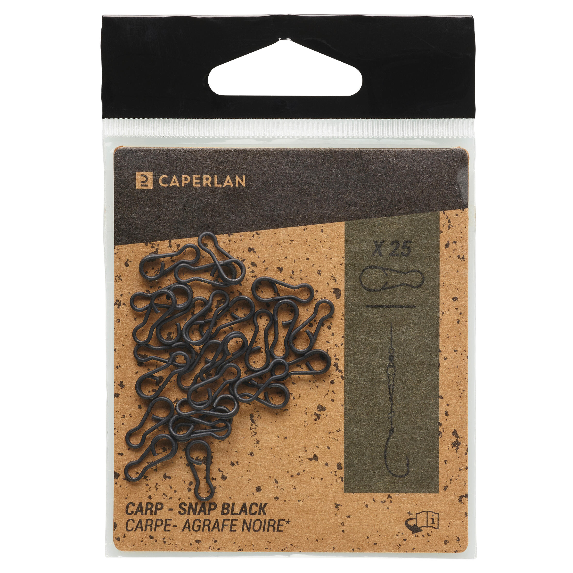 Agrafka Snap Caperlan x25 czarna