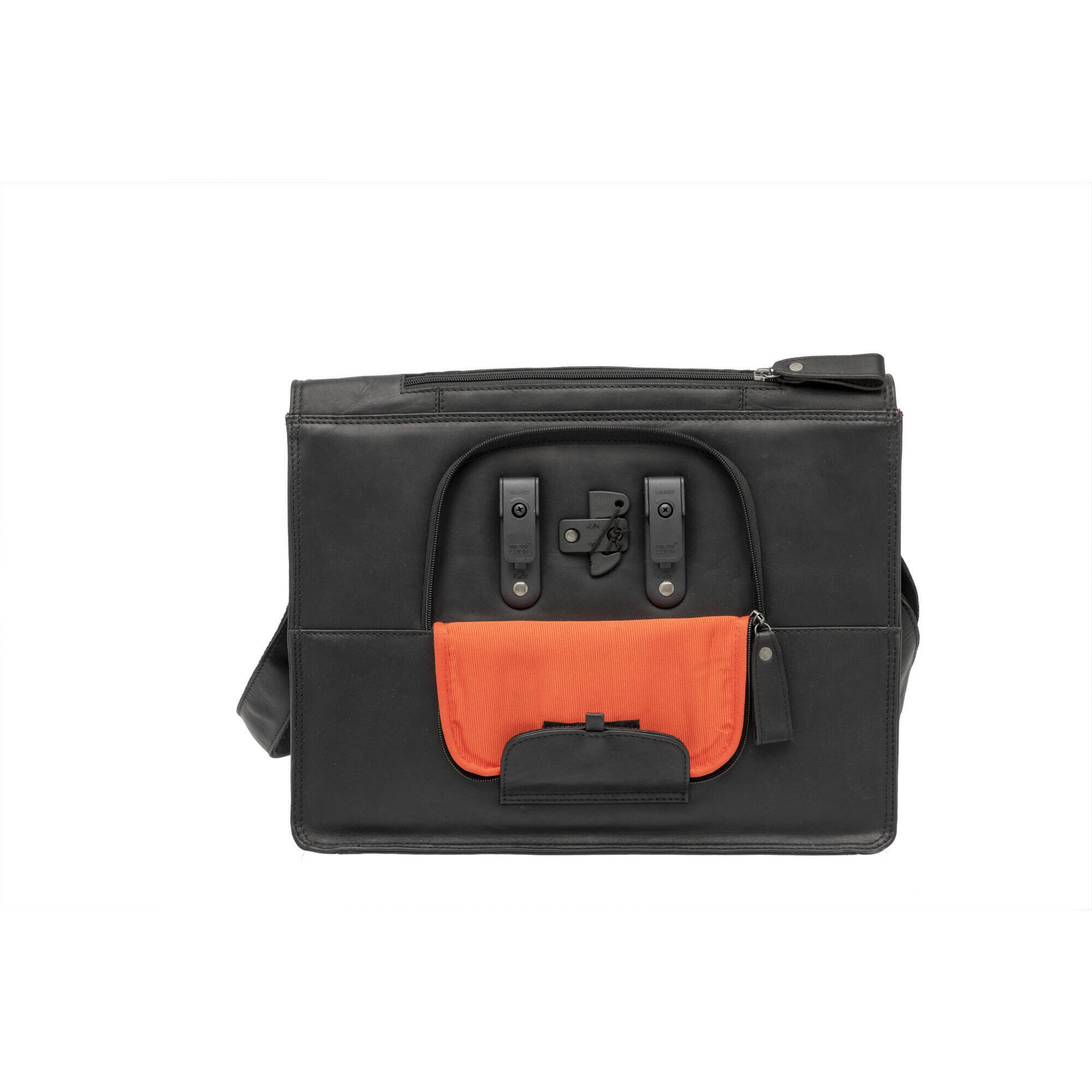 Torba Rowerowa Fellini 18 Litrów 40 X 15 X 32 Cm - Wykonana Z Luksusowej Skóry