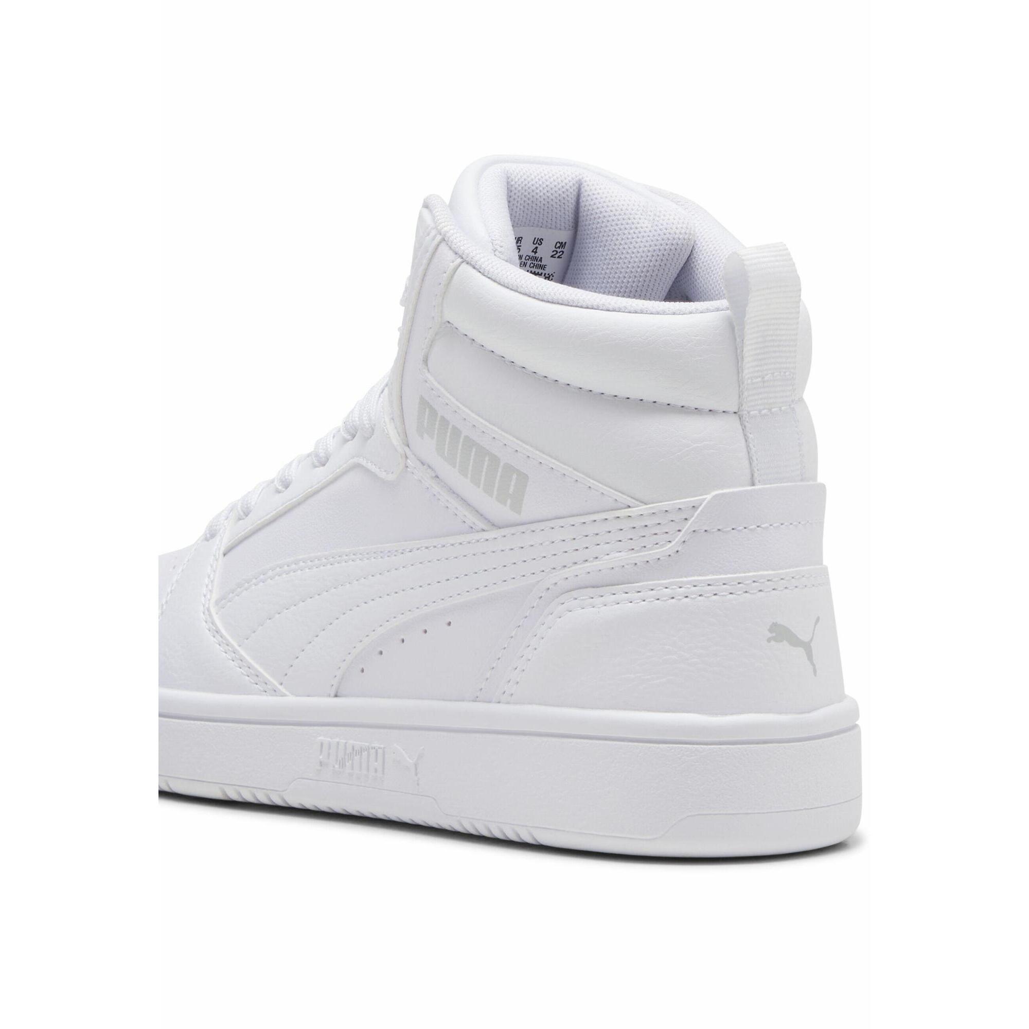 Młodzieżowe sneakersy Rebound V6 Mid PUMA White Cool Light Gray