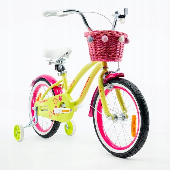 Rower dziecięcy 16 GERMINA plażowy dla dziewczynki cruiser