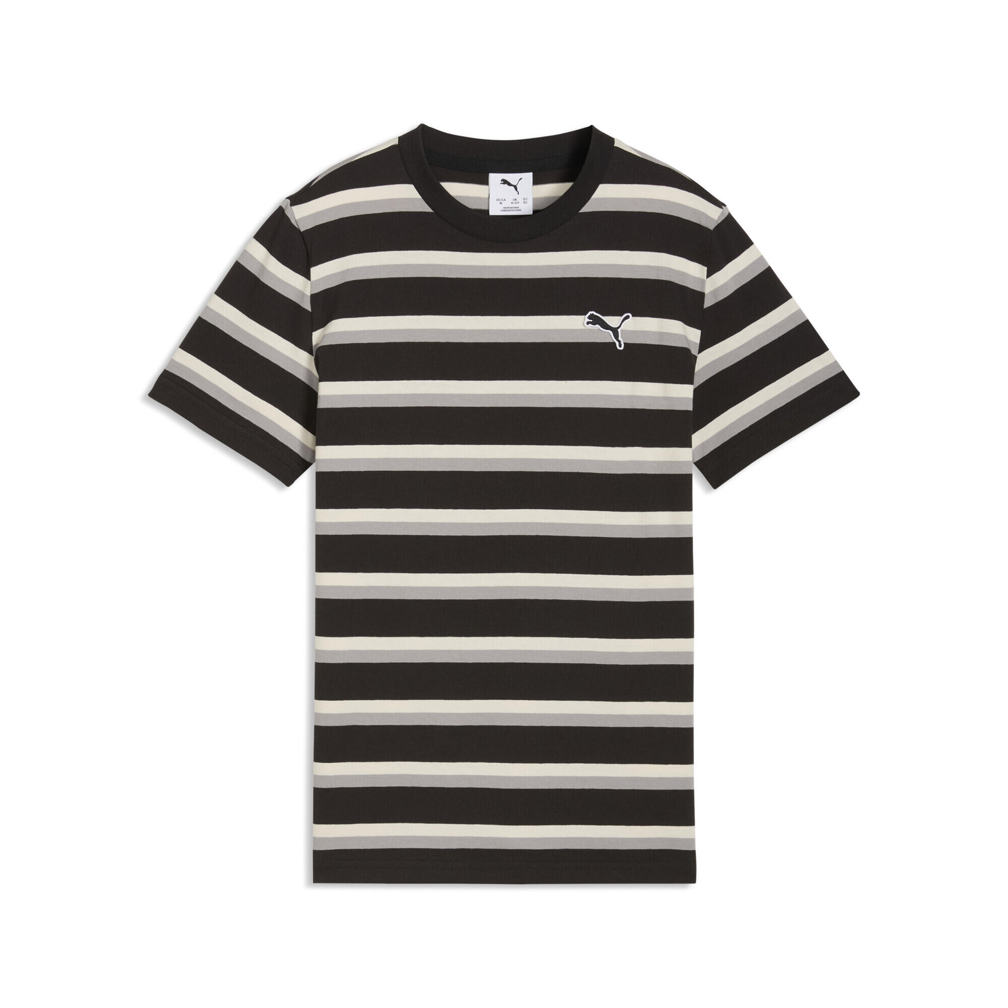 Młodzieżowa koszulka Essentials w paski PUMA