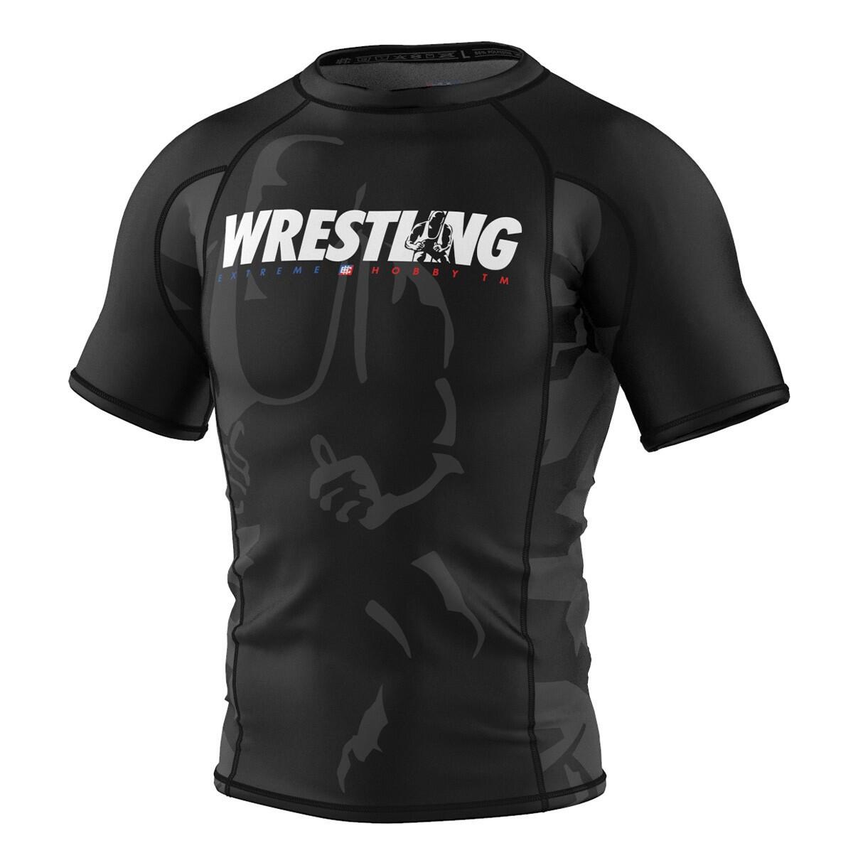 Koszulka Męska Rashguard MMA na Siłownię EXTREME HOBBY BOLD WRESTLING