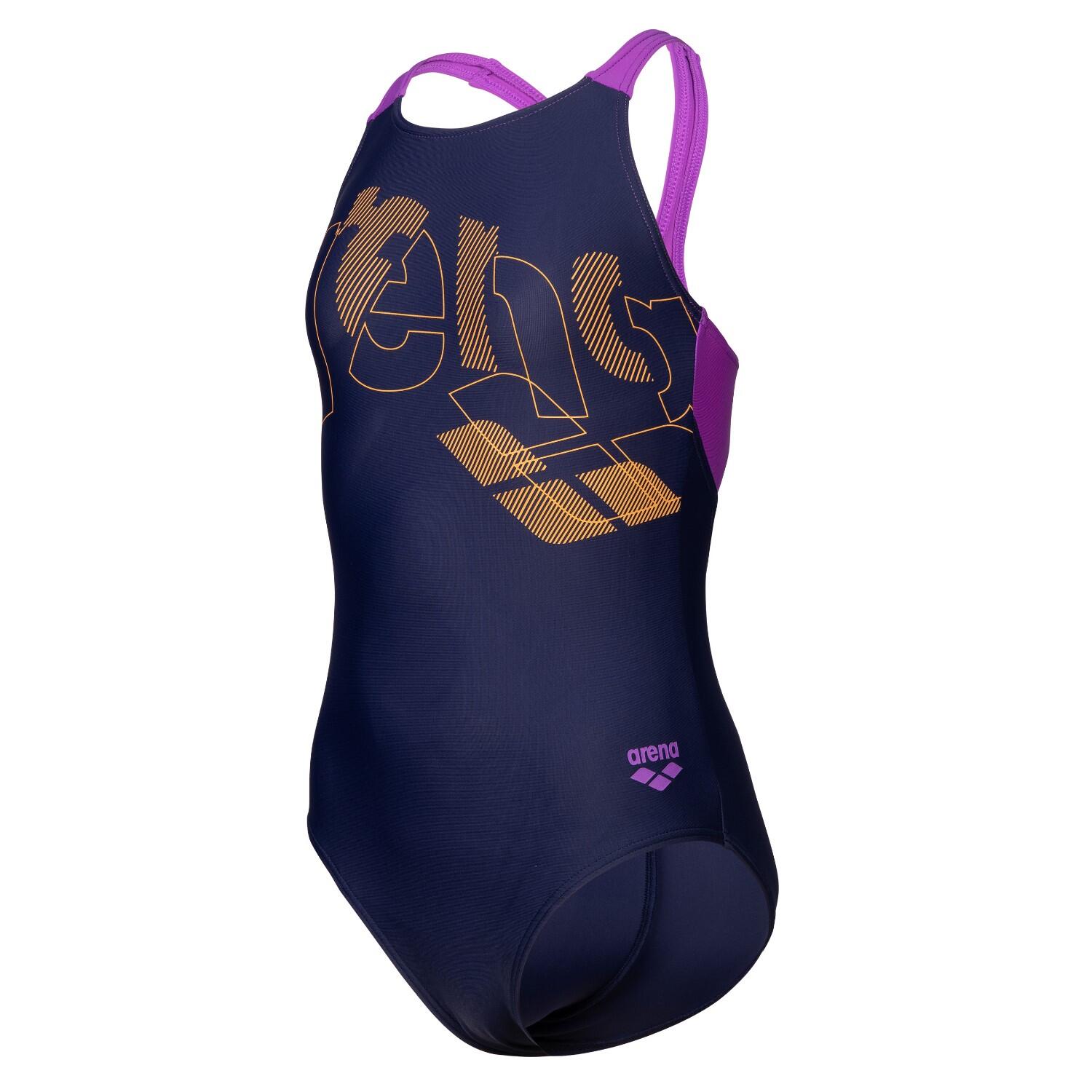 Dziewczęcy jednoczęściowy kostium kąpielowy Arena V Back