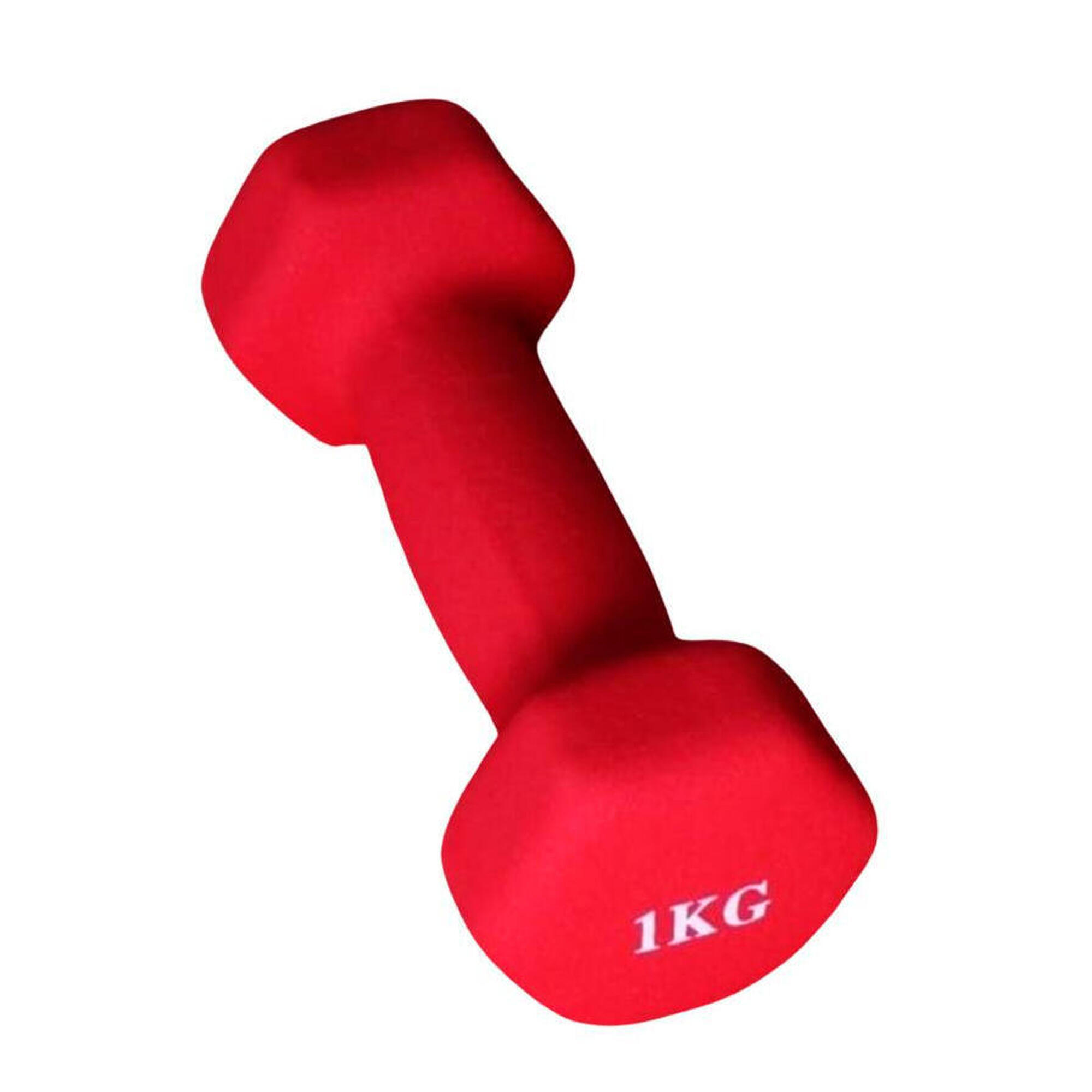 Hantelka 1 kg X-sport- czerwony