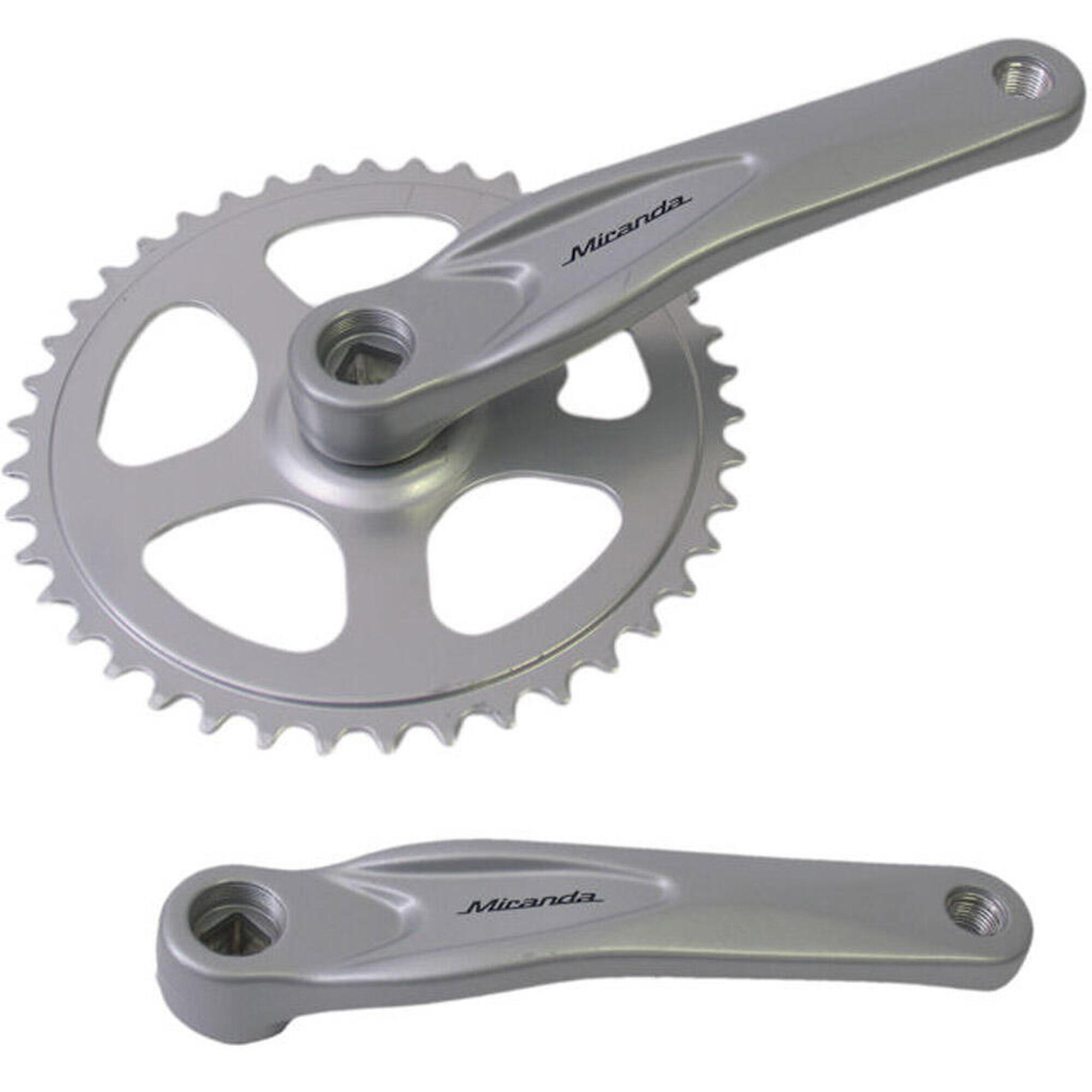 Mechanizm Korbowy 42T Miranda Alfa 1 Do Łańcucha 3/32" - Aluminium - Srebrny