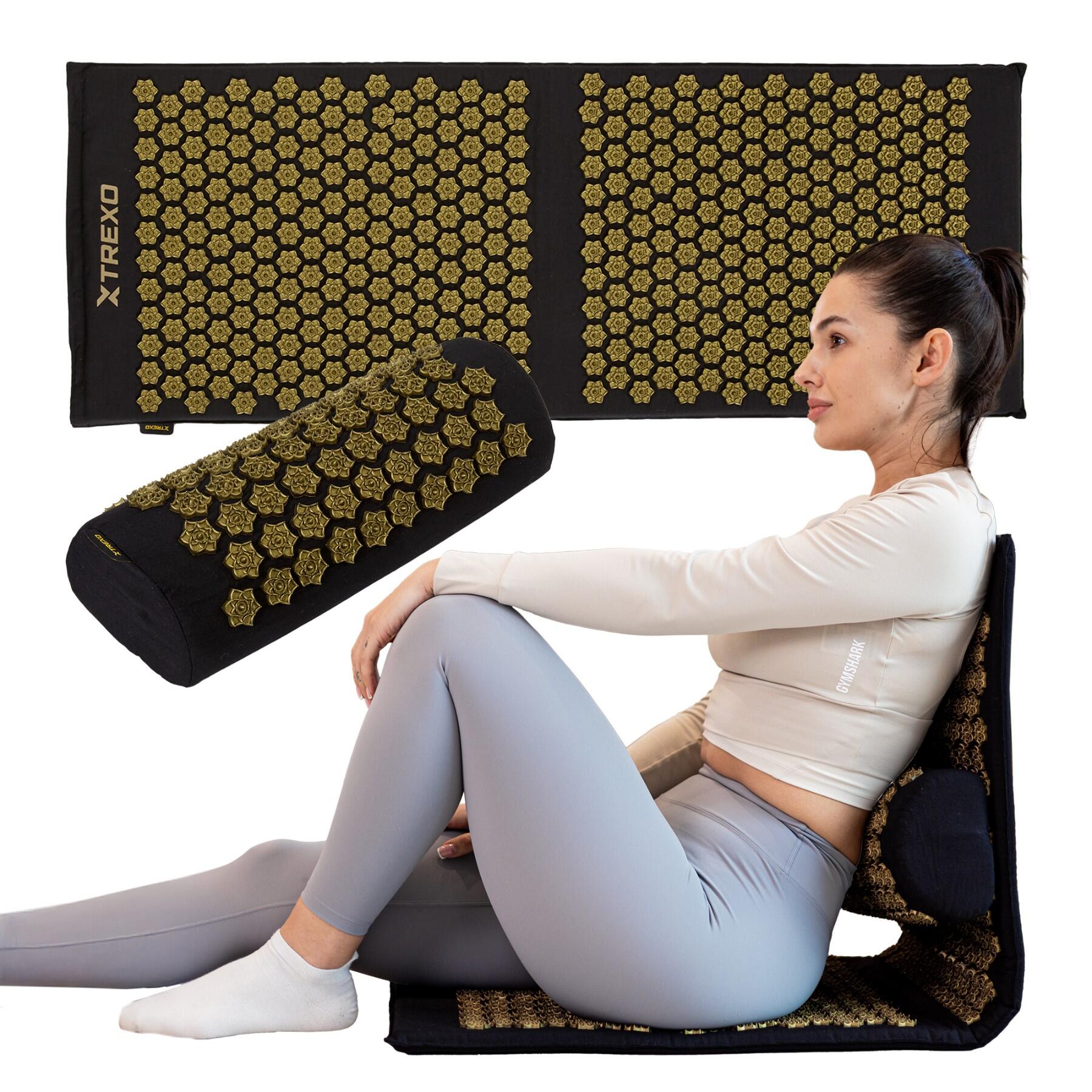 Mata do akupresury XTREXO duża z poduszką TXO-B4Z005-BK