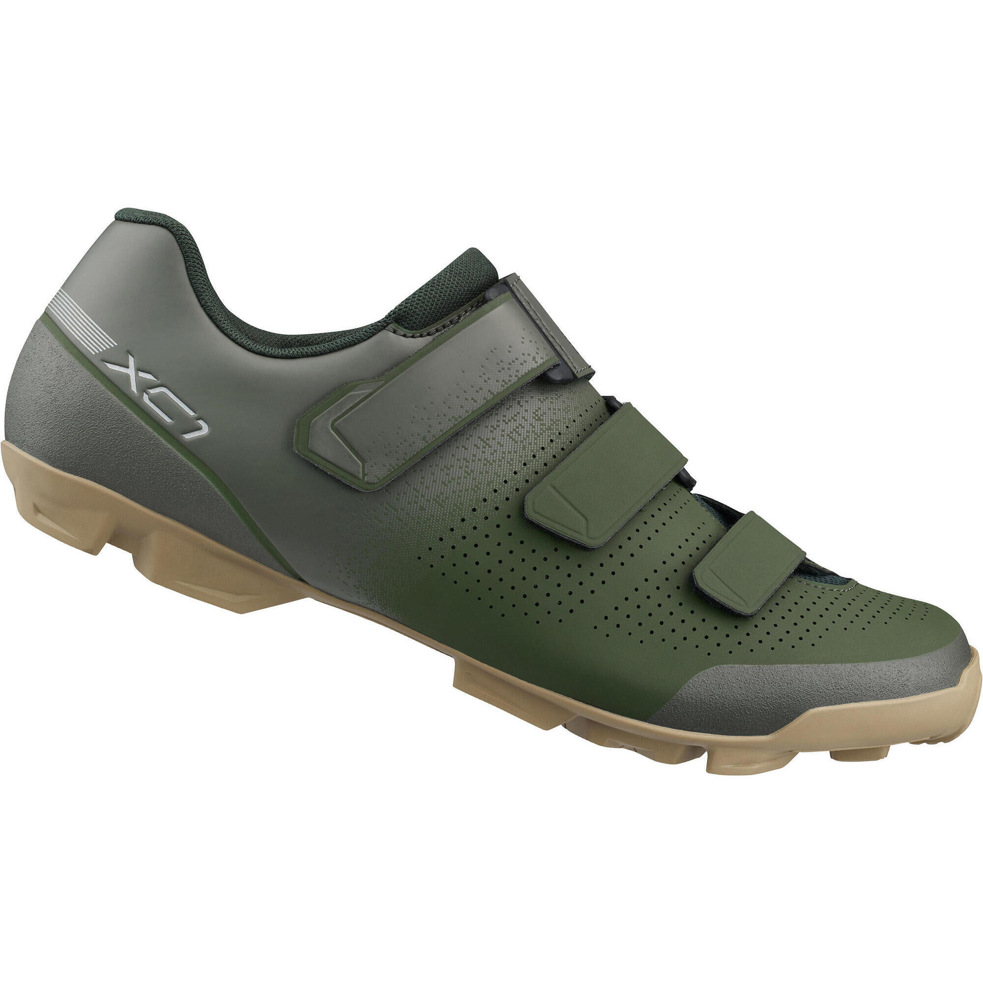 Buty rowerowe MTB SH-XC102, oliwkowe