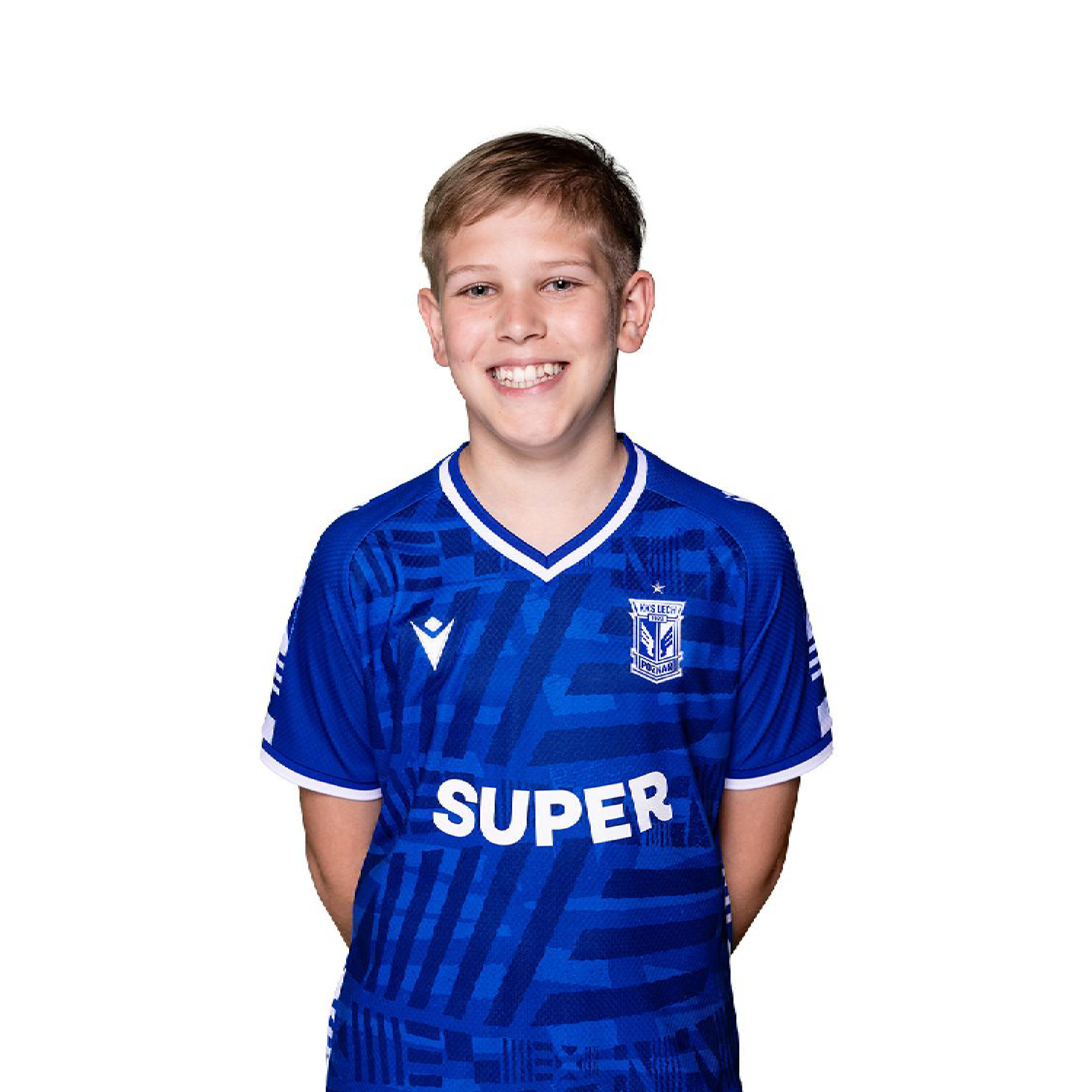 Koszulka meczowa domowa dziecięca Macron Lech 25/26