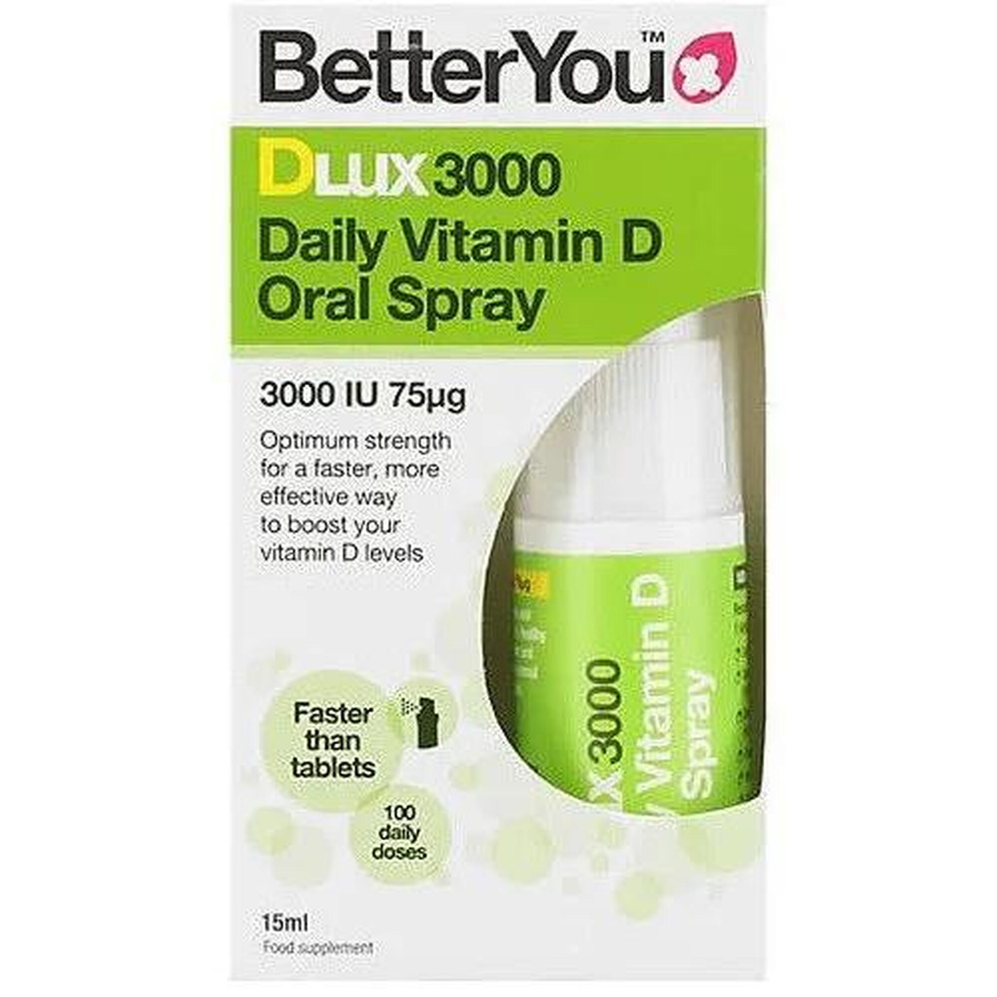 Witamina D DLux 3000 Daily Oral Spray BetterYou 15 ml
