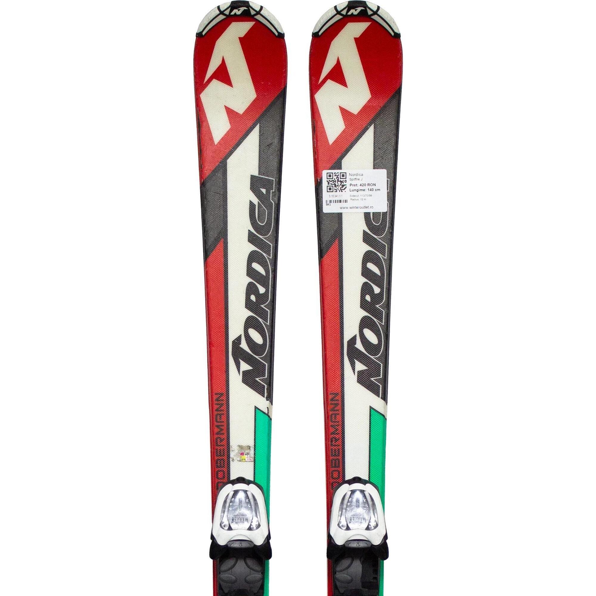 Second Life- Narty NORDICA Spitfire J, 140 cm - Stan bardzo dobry