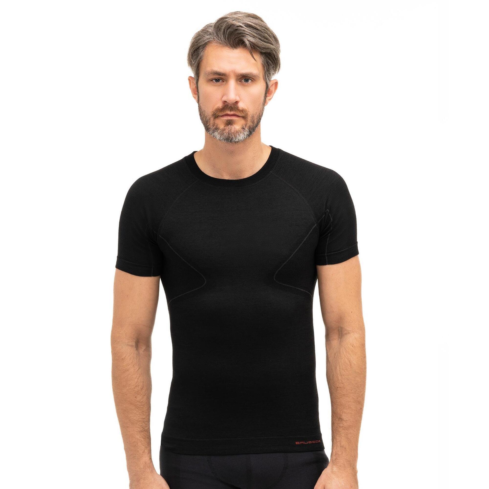 Koszulka męska Brubeck Active Wool Ss11710