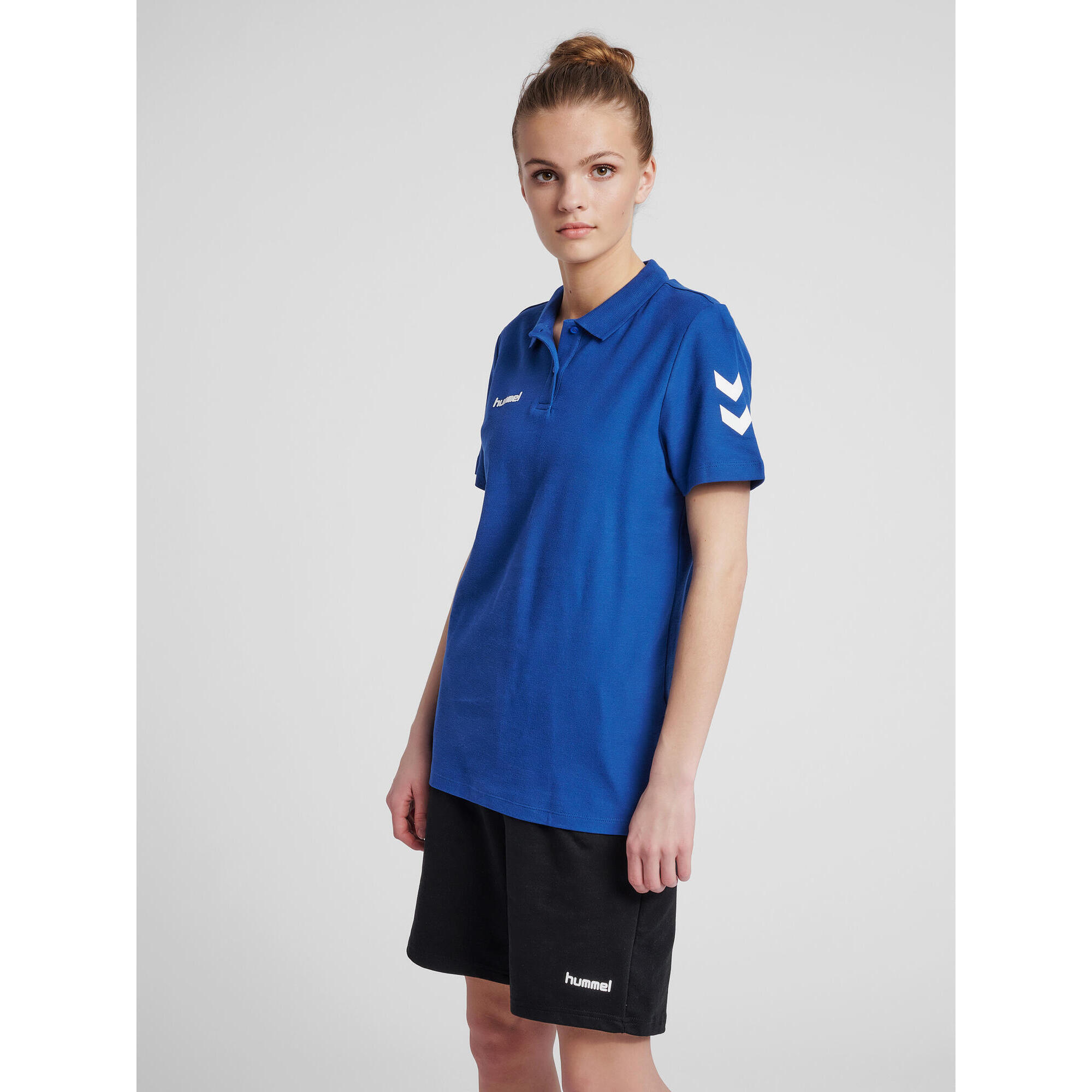 Koszulka tenisowa polo damska Hummel Go Cotton Polo Woman
