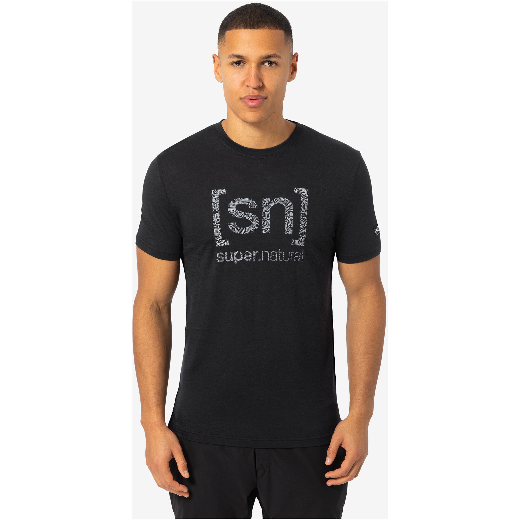 Koszulka z krótkim rękawkiem męska SUPER.NATURAL Logo Lines Tee