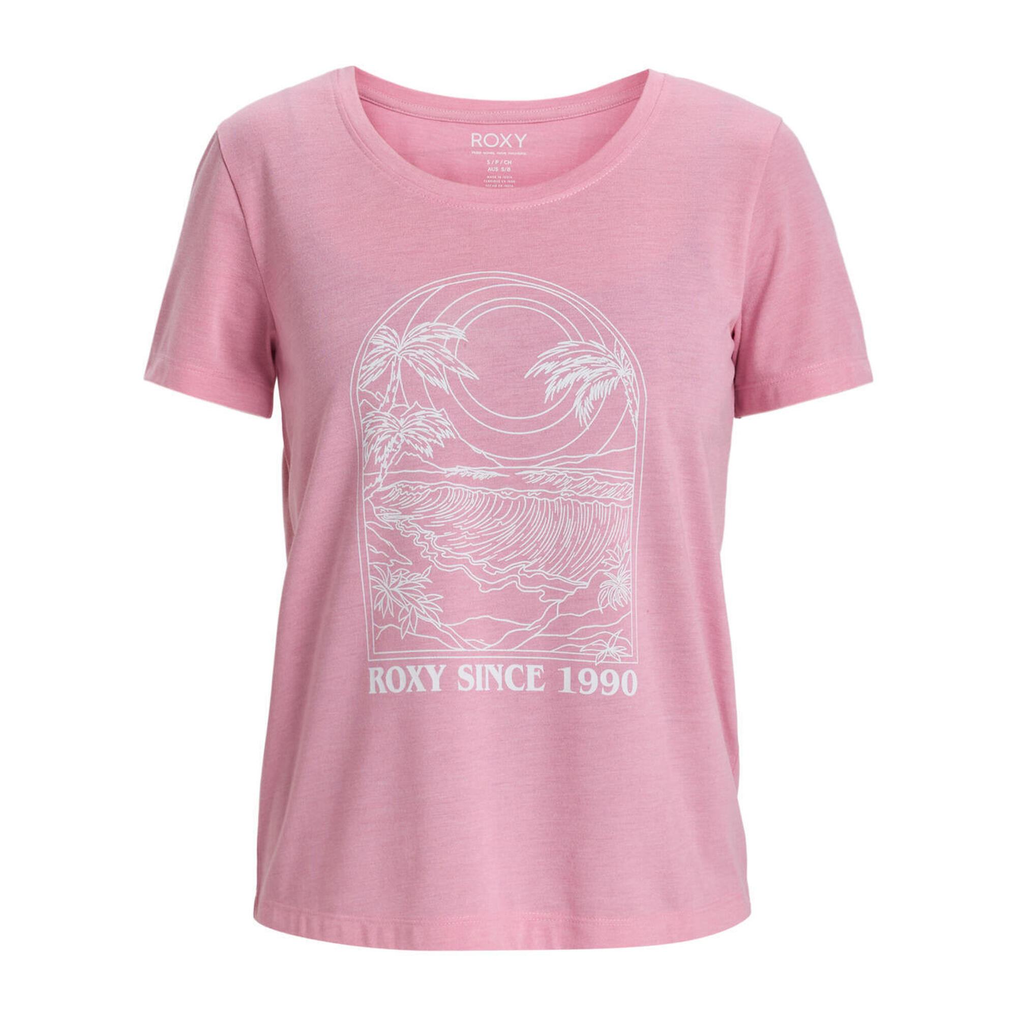 Koszulka z krótkim rękawem dla Kobiety SURFCLASSIC Różowy