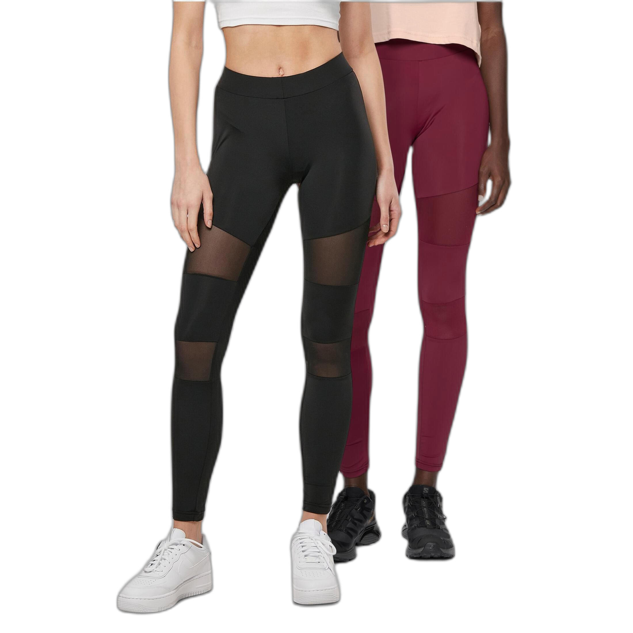 Damskie legginsy z dzianiny Urban Classics Tech (x2)