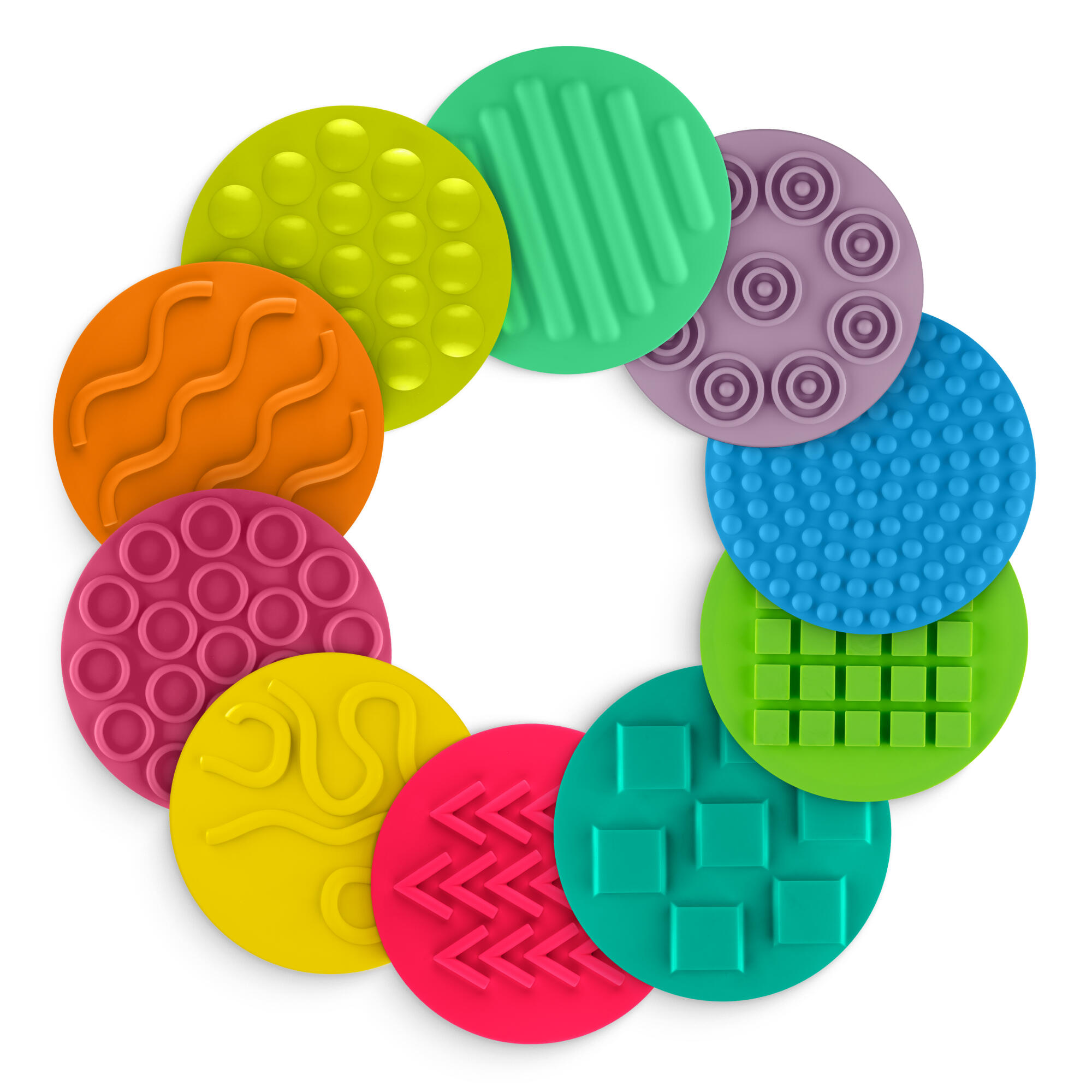 Dyski sensoryczne dla dzieci do zabawy i ćwiczeń 4FIZJO średnica 25cm