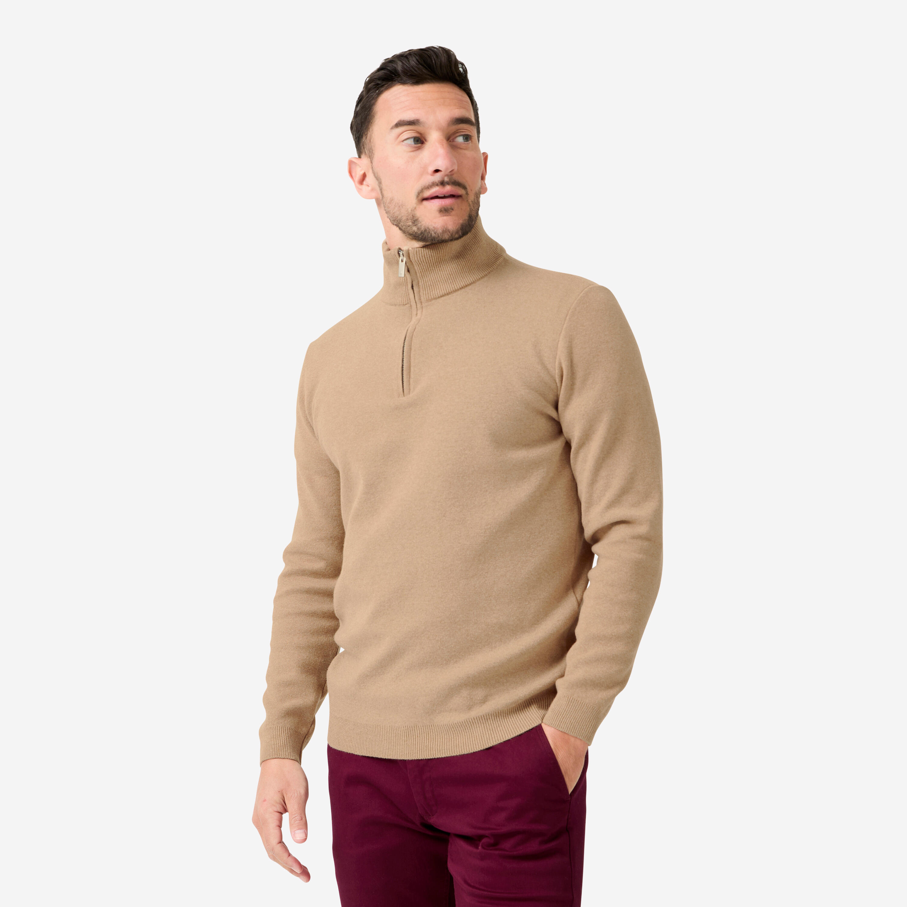 Sweter do golfa damski MW500
