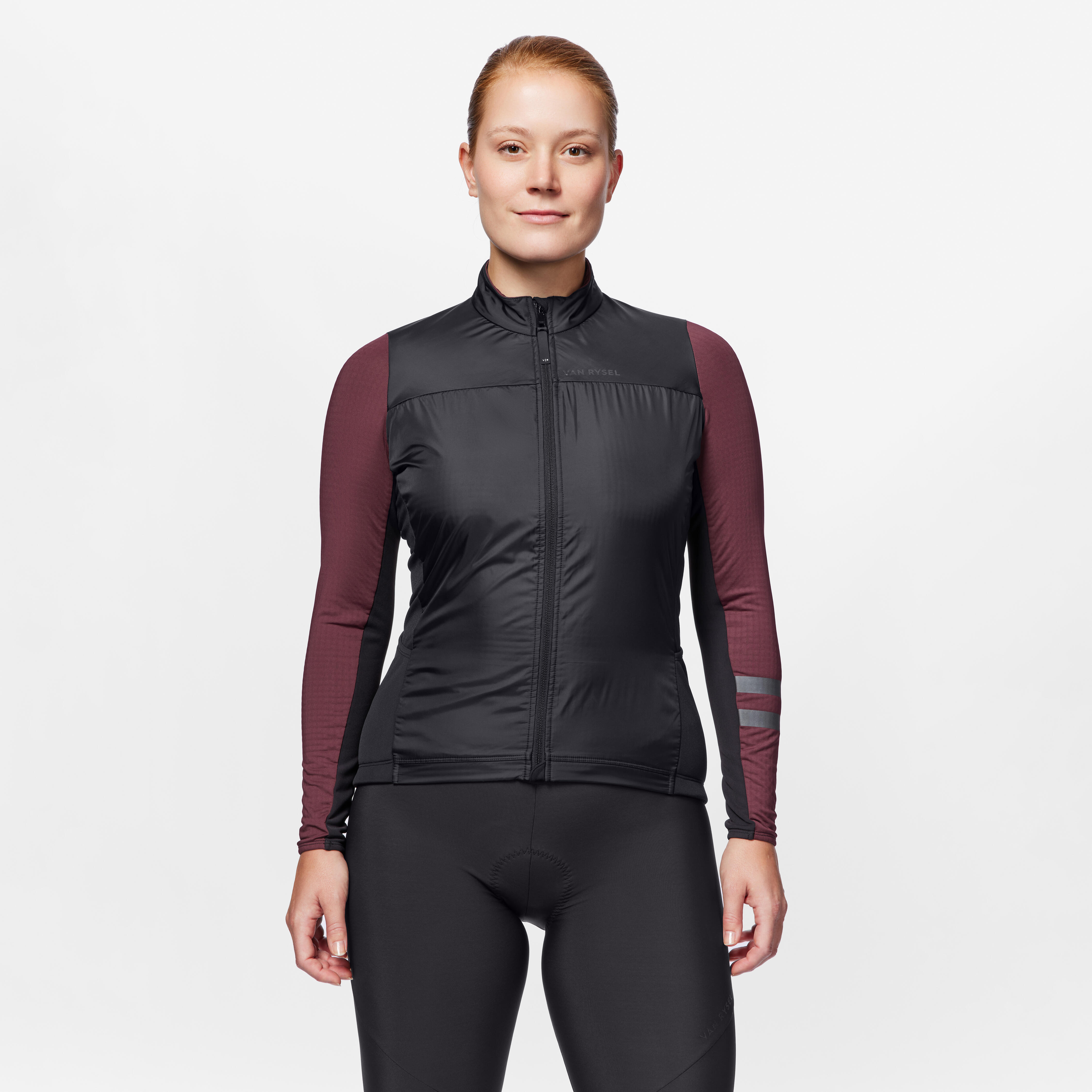 Koszulka rowerowa szosowa damska Van Rysel EDR długi rękaw