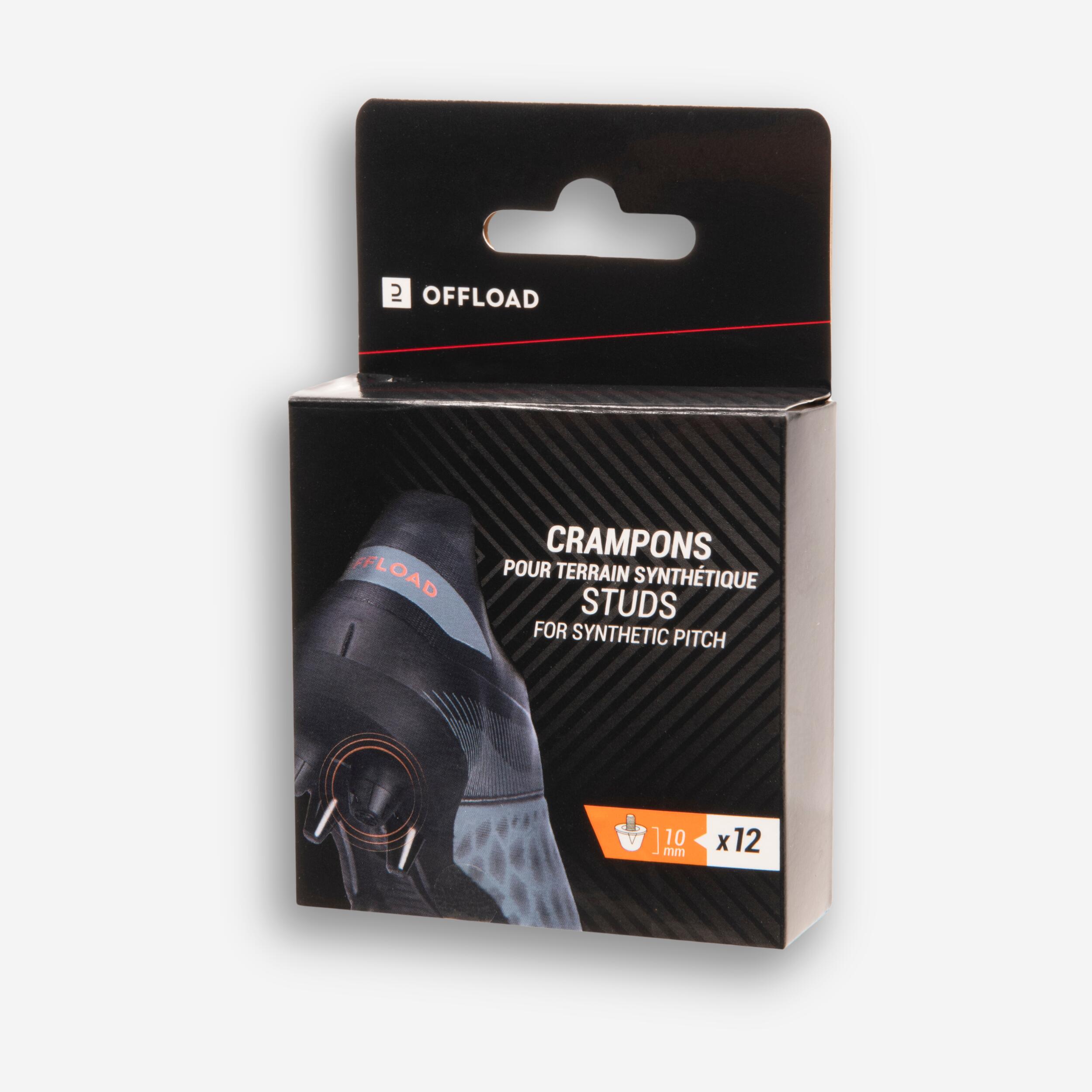 Korki wkręty do rugby Offload 10 mm do gry na nawierzchni syntetycznej