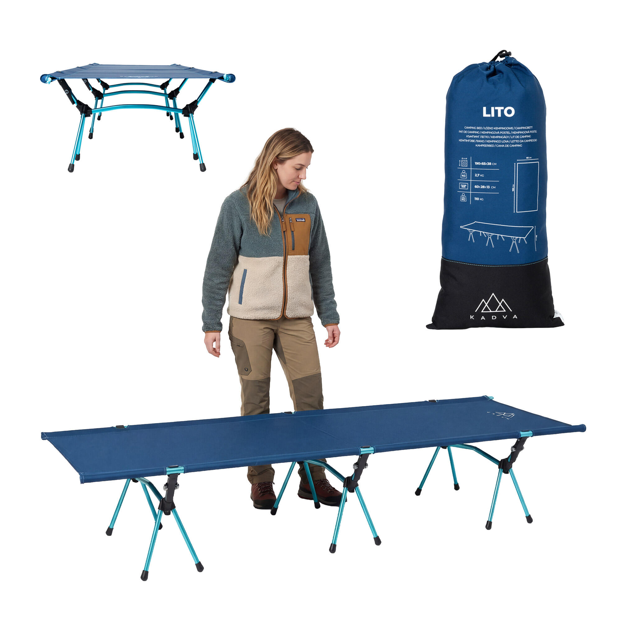 Łóżko turystyczne KADVA Lito
