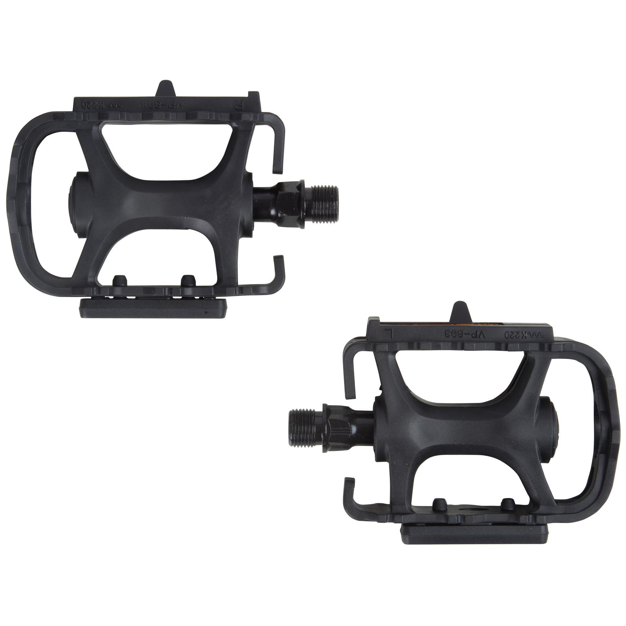 Pedały platformowe Rockrider do roweru MTB 100 żywiczne