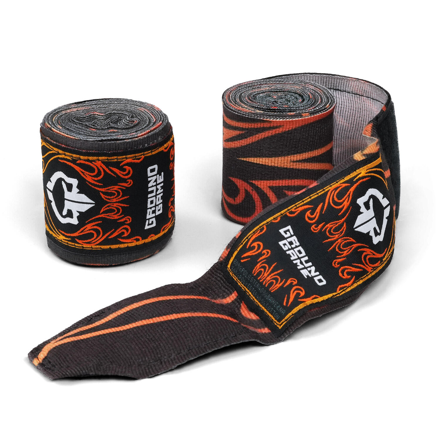 Bandaże bokserskie Ground Game Flames 4m