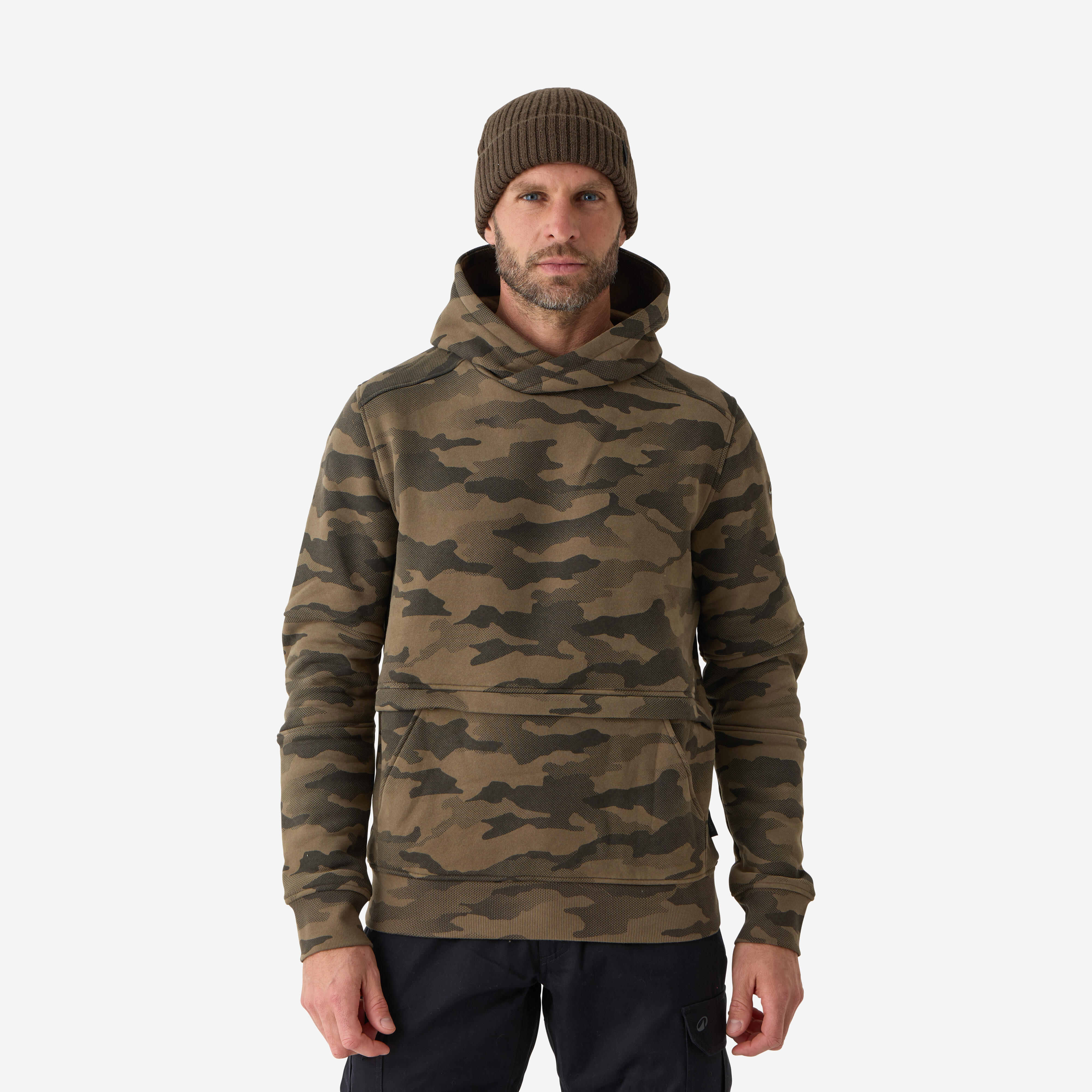 Bluza myśliwska z kapturem Solognac 500 camo