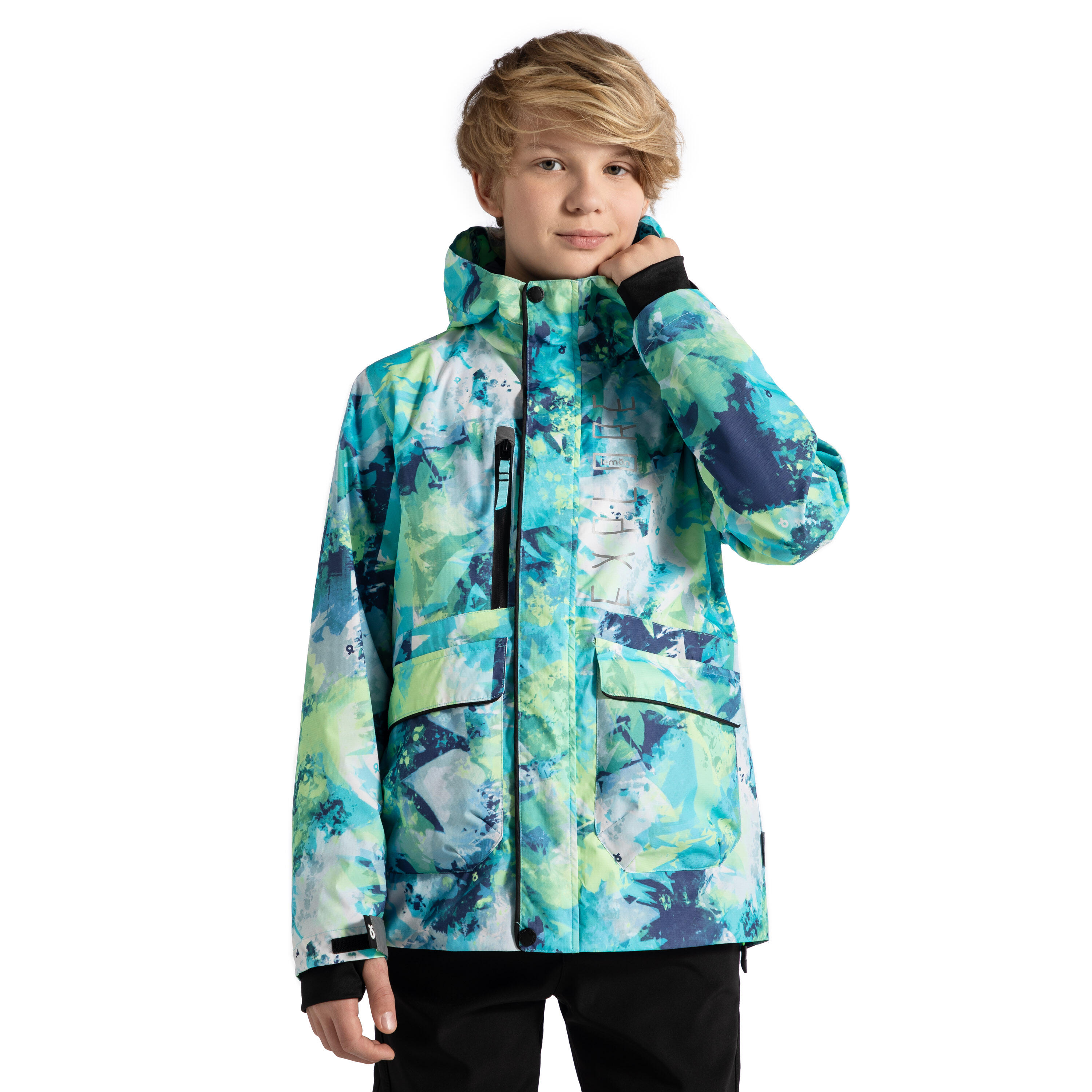 Kurtka turystyczna dla dzieci Lemon Explore WL5 wodoodporna ThermoTEX