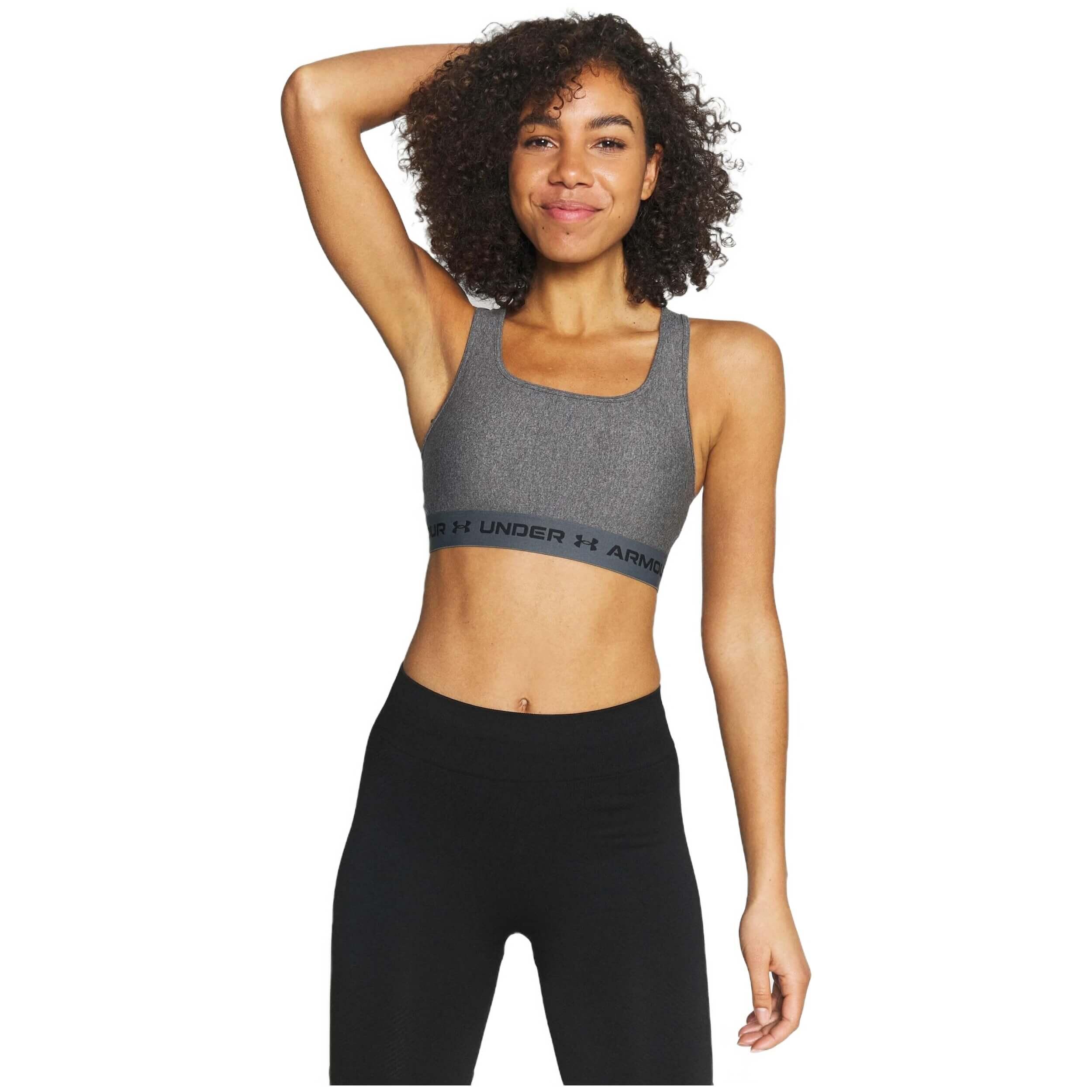 Stanik sportowy Under Armour Crossback Mid Heather Bra