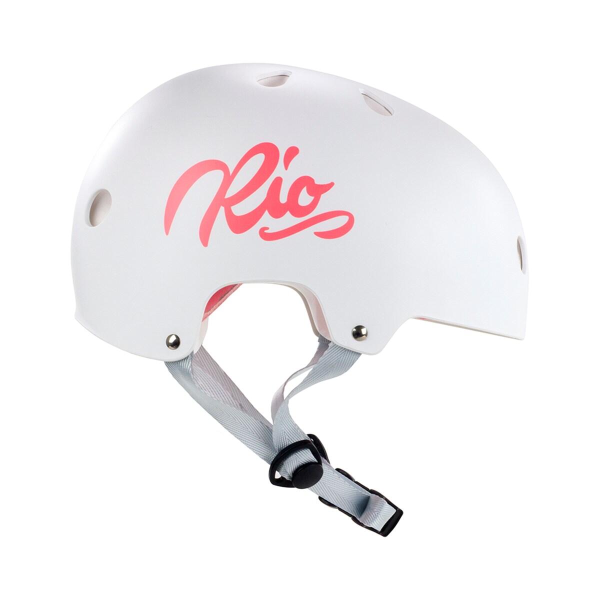 Rolki Kaski Rio Roller Script Kask - S/M - Biały