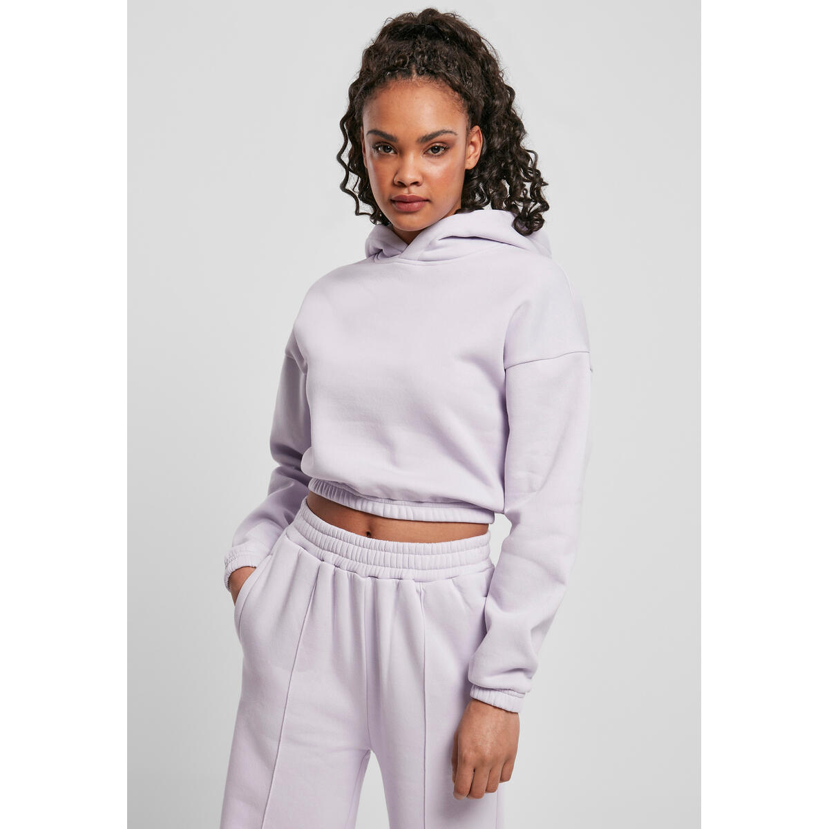Bluza damska z kapturem Urban Classics krótka oversized-Duże rozmiary