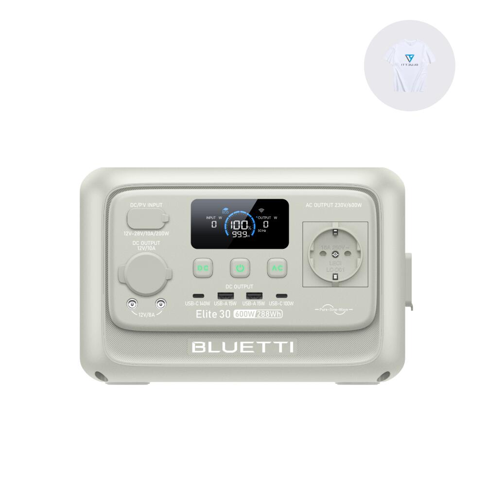 BLUETTI Elite 30 V2 600W Stacja prądotwórcza turystyczna na przerwy w zasilaniu